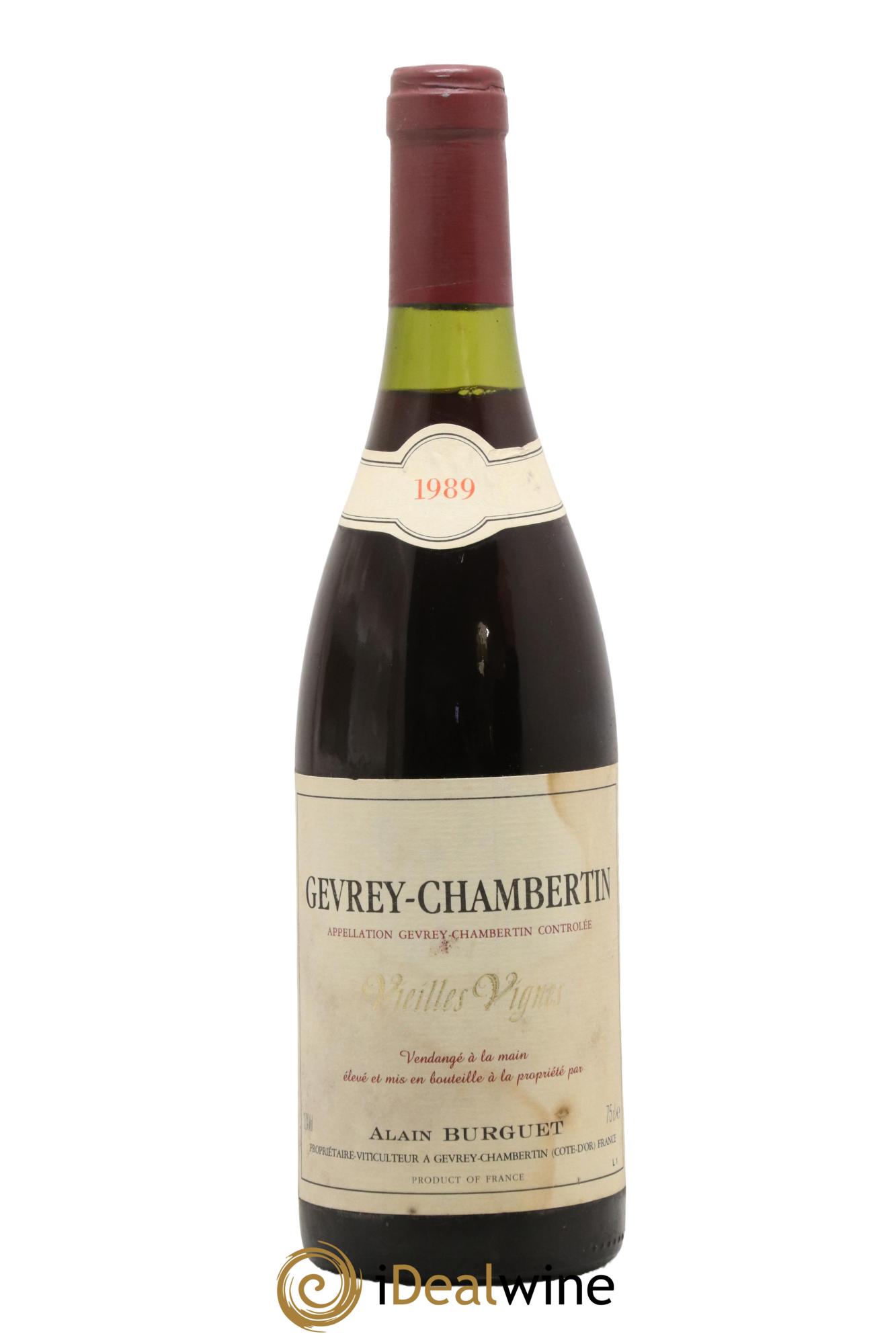 Gevrey-Chambertin Vieilles Vignes Alain Burguet 1989 - Lot de 1 bouteille - 0