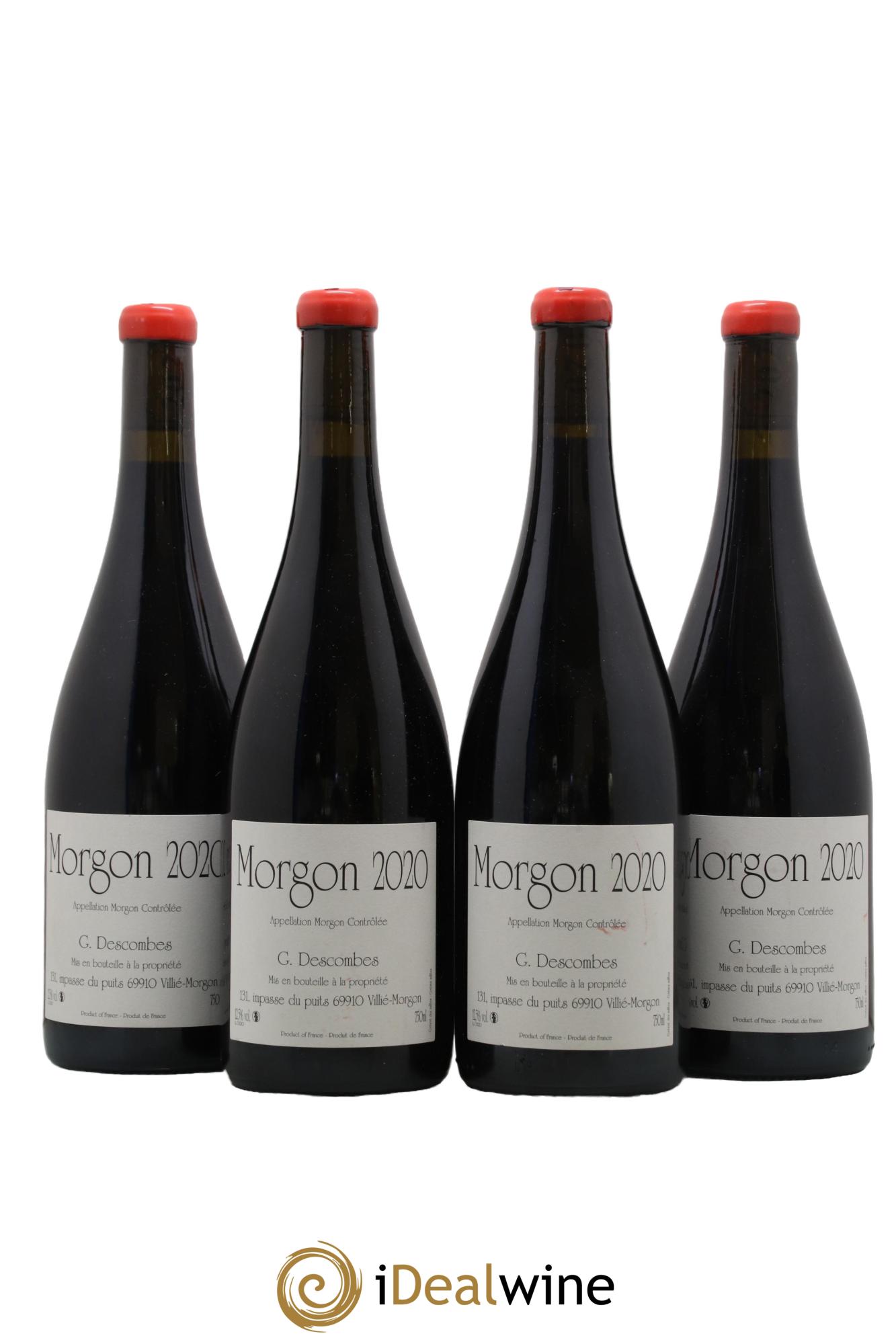 Morgon Vieilles vignes Georges Descombes (Domaine) 2020 - Lot de 4 bouteilles - 0