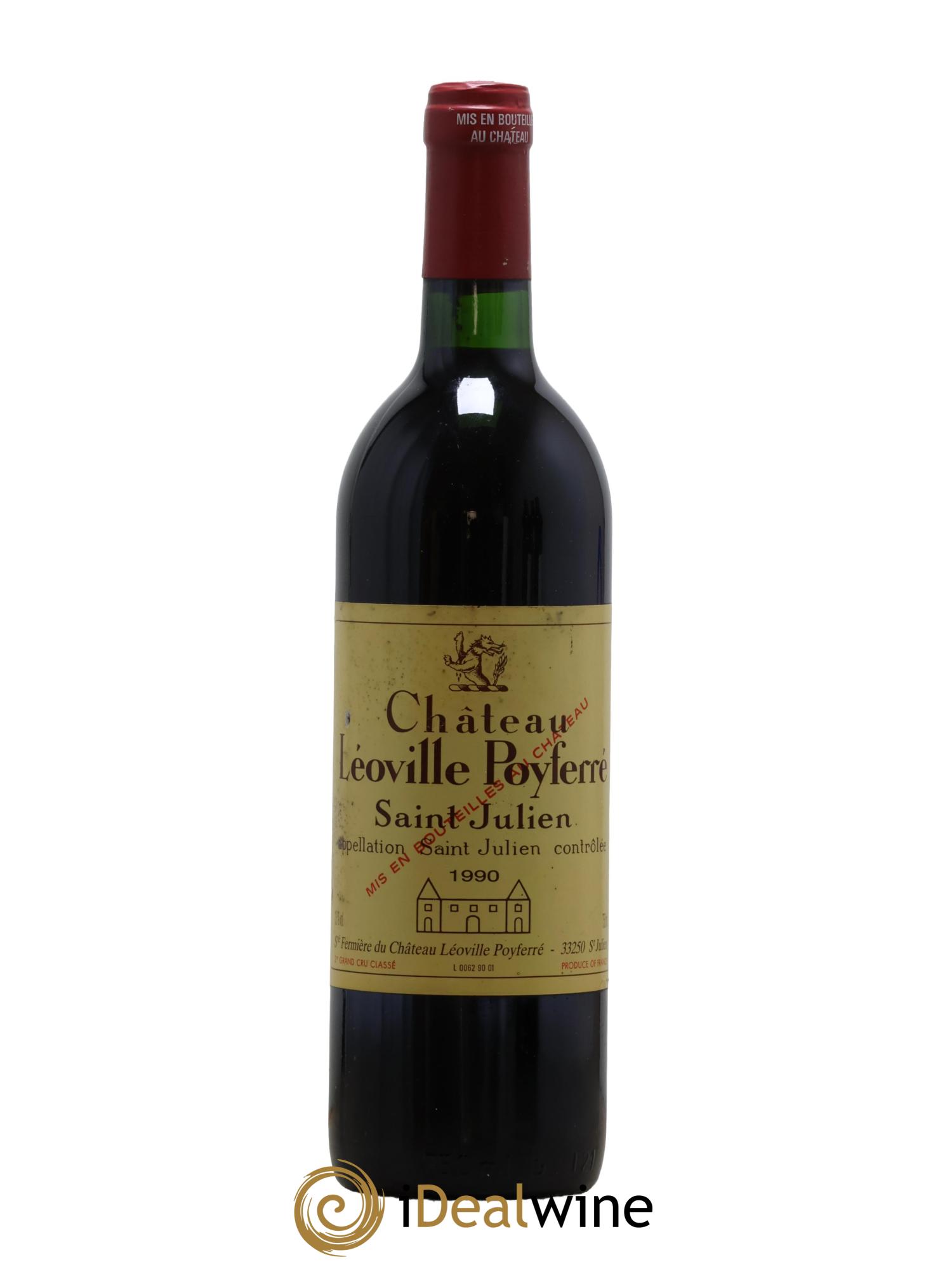Château Léoville Poyferré 2ème Grand Cru Classé 1990 - Lot de 1 bouteille - 0