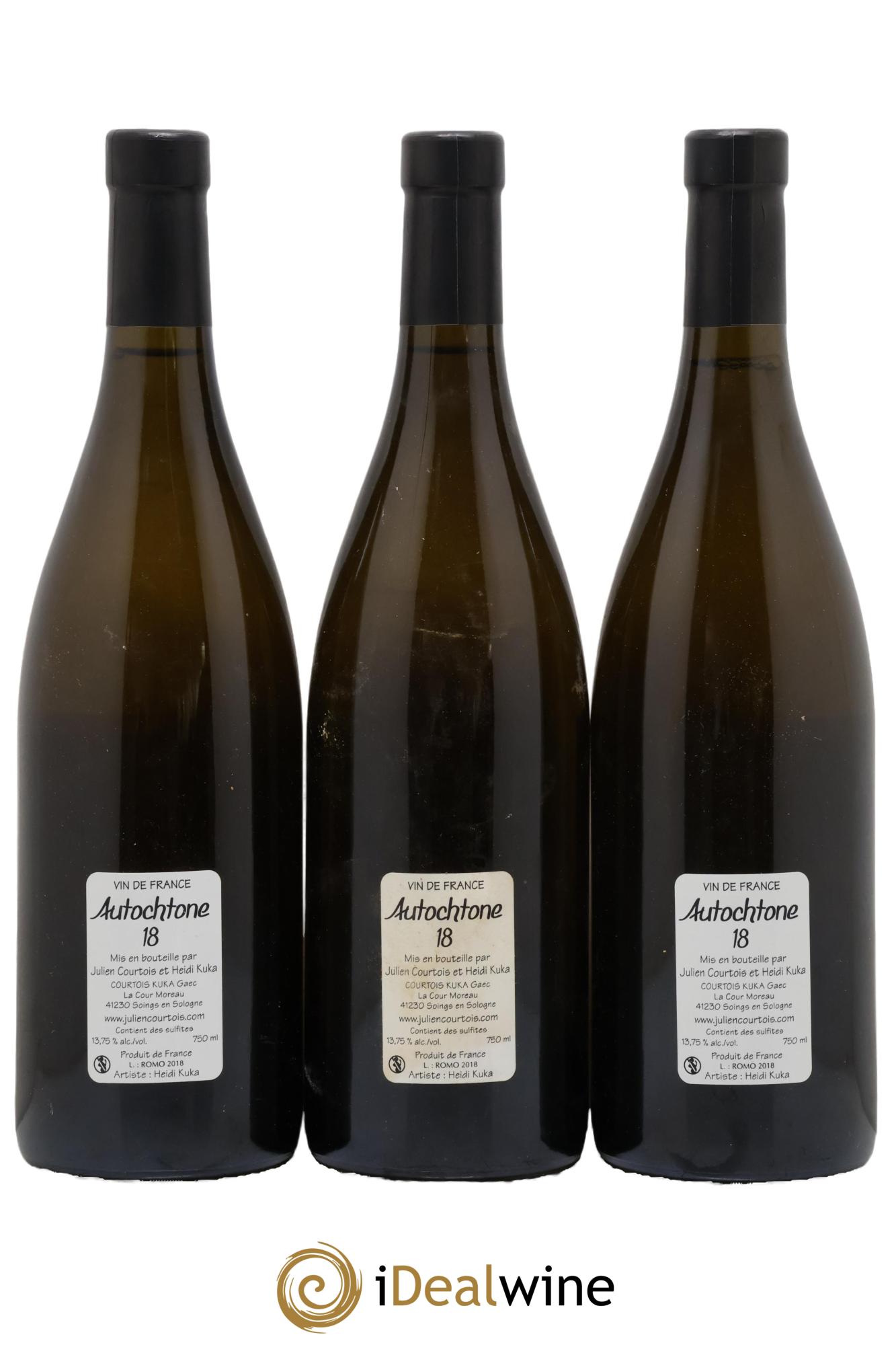 Vin de France Autochtone Julien Courtois 2018 - Posten von 3 Flaschen - 1