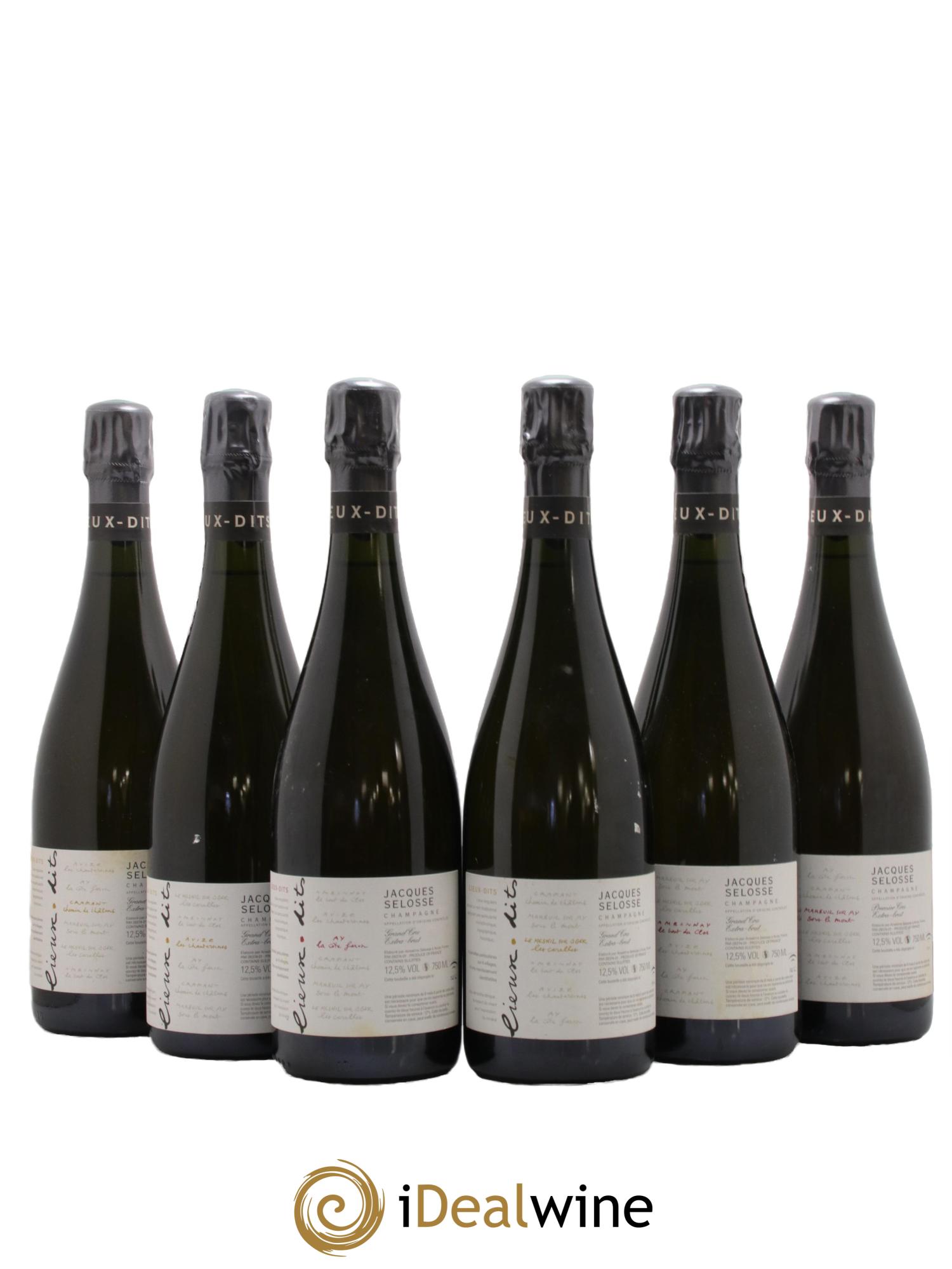 Caisse Collection Lieux-dits Jacques Selosse - Lot of 6 bottles - 0