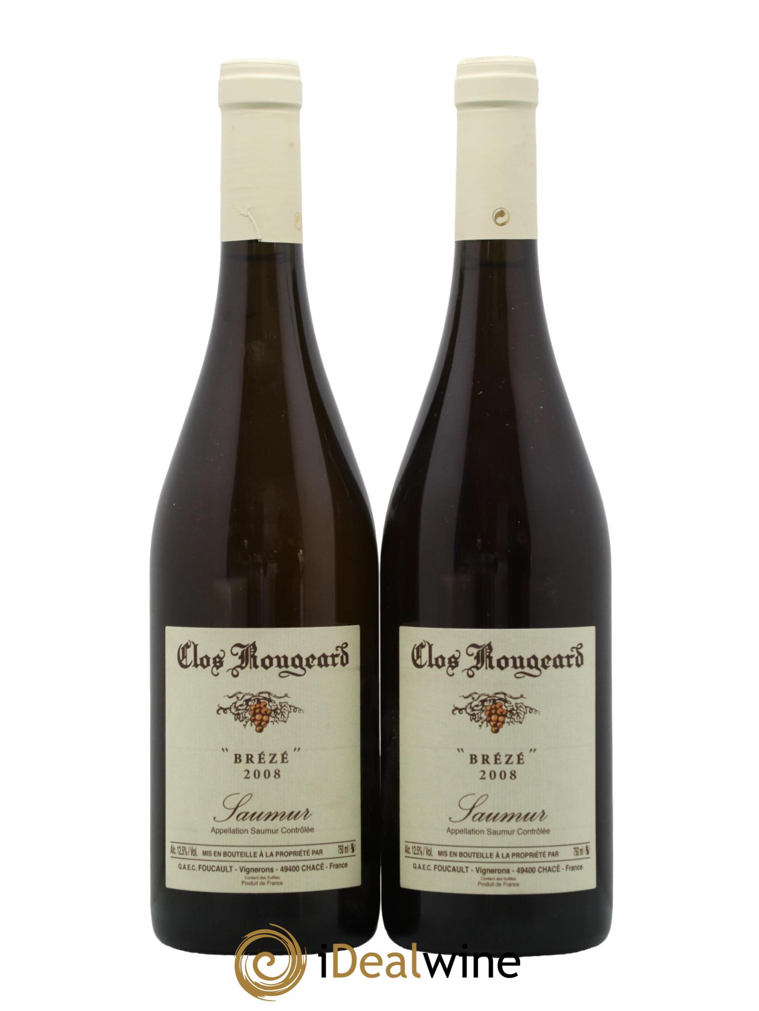 Saumur Brézé Clos Rougeard 2008 - Lot de 2 bouteilles - 0