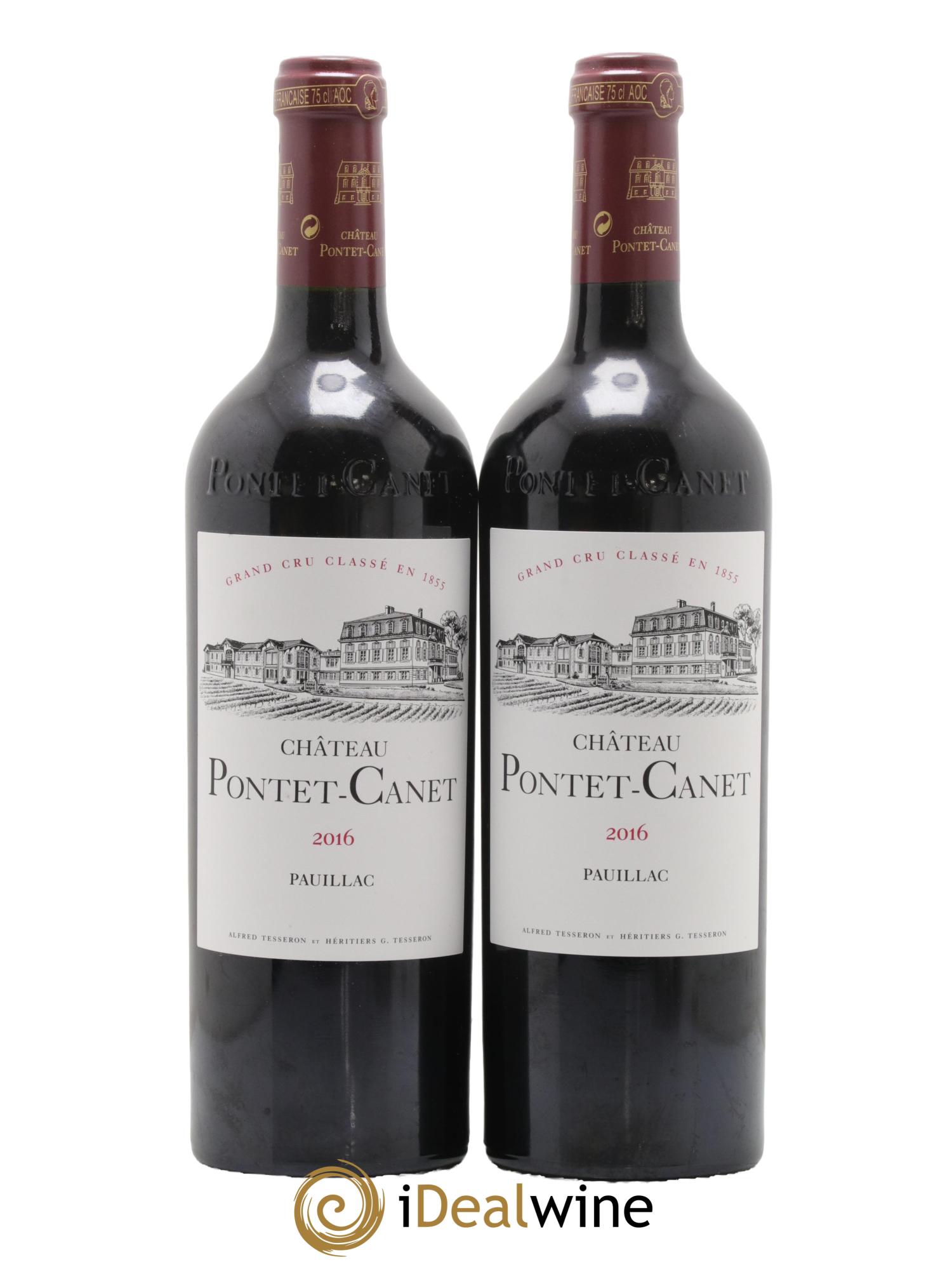 Château Pontet Canet 5ème Grand Cru Classé 2016 - Lot de 2 bouteilles - 0