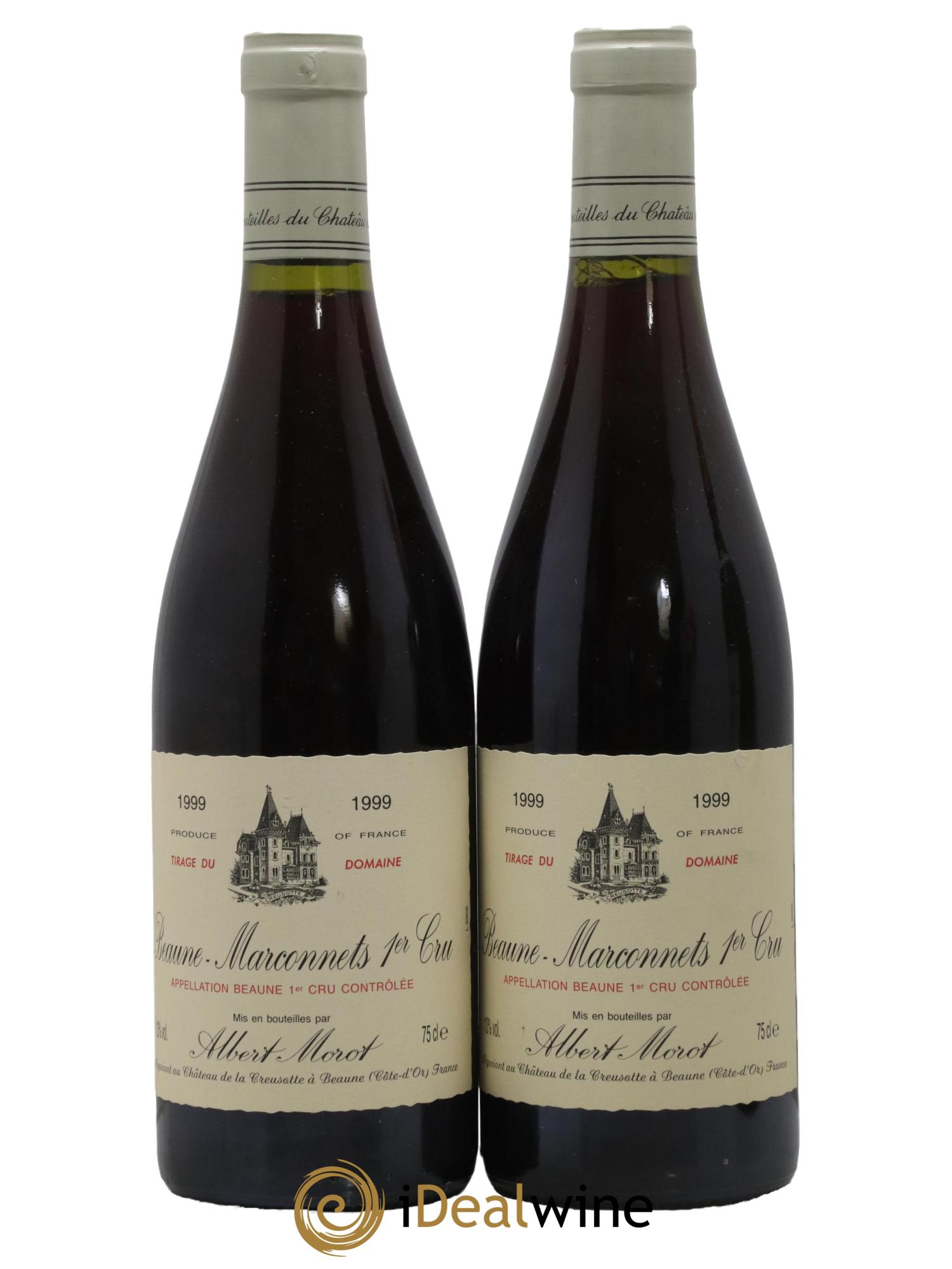 Beaune 1er Cru Les Marconnets Albert Morot 1999 - Lot de 2 bouteilles - 0