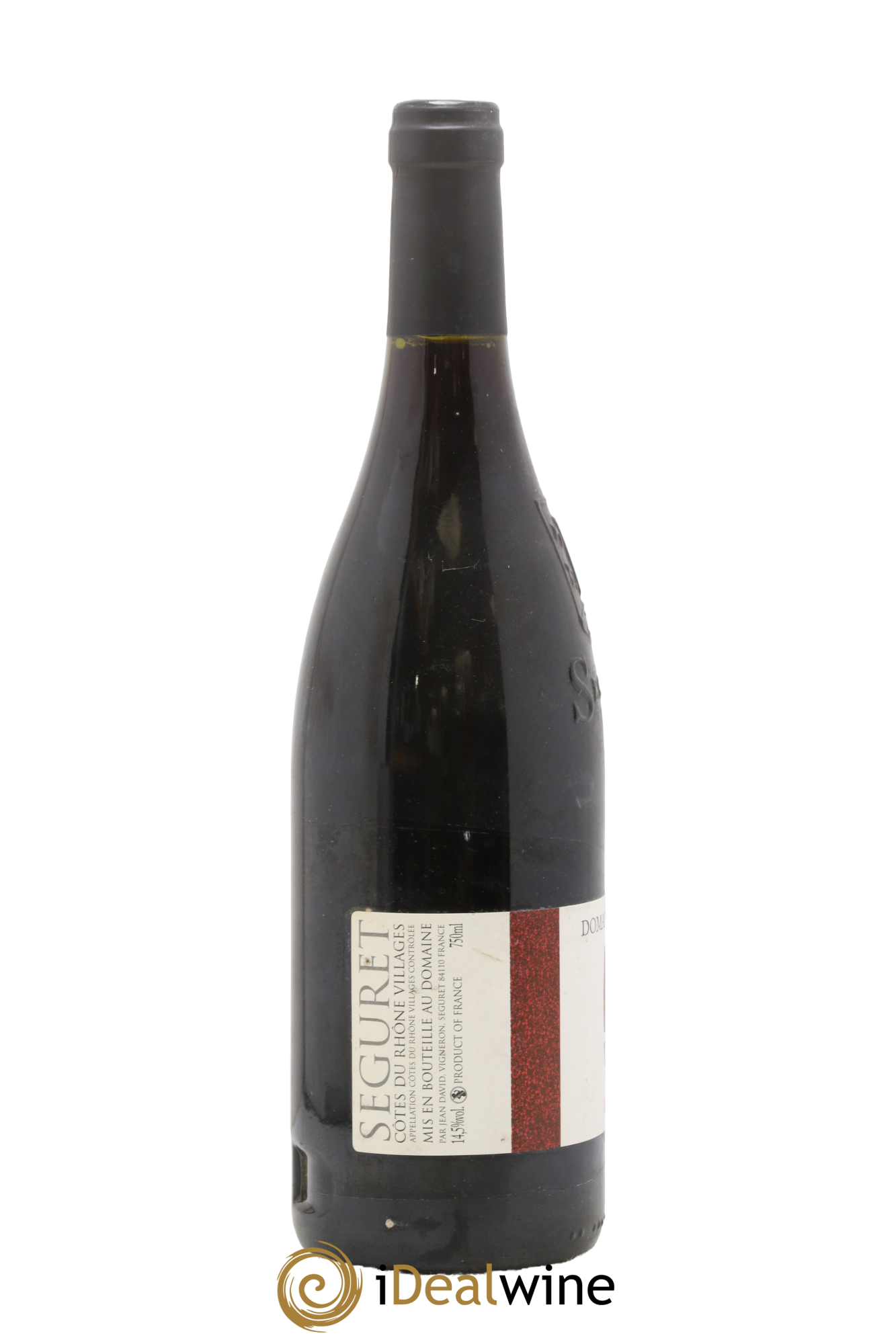 Côtes-du-Rhône Seguret Les Levants Jean David 2010 - Lot de 1 bouteille - 1