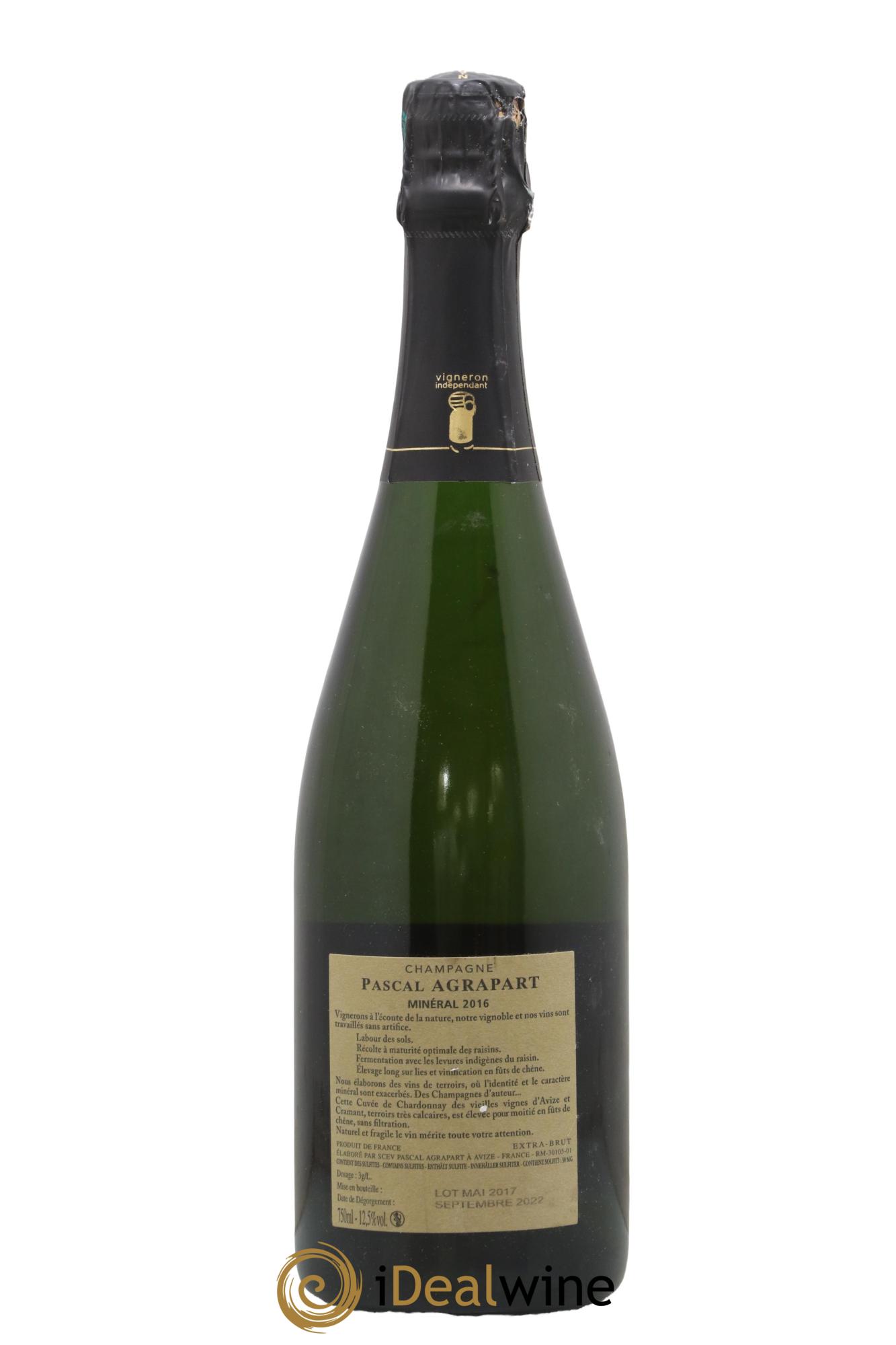 Minéral Blanc de Blancs Extra-Brut Agrapart & Fils 2016 - Lot de 1 bouteille - 1