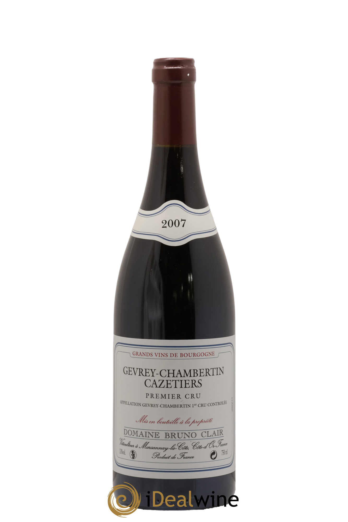 Gevrey-Chambertin 1er Cru Les Cazetiers Bruno Clair (Domaine) 2007 - Lot of 1 bottle - 0