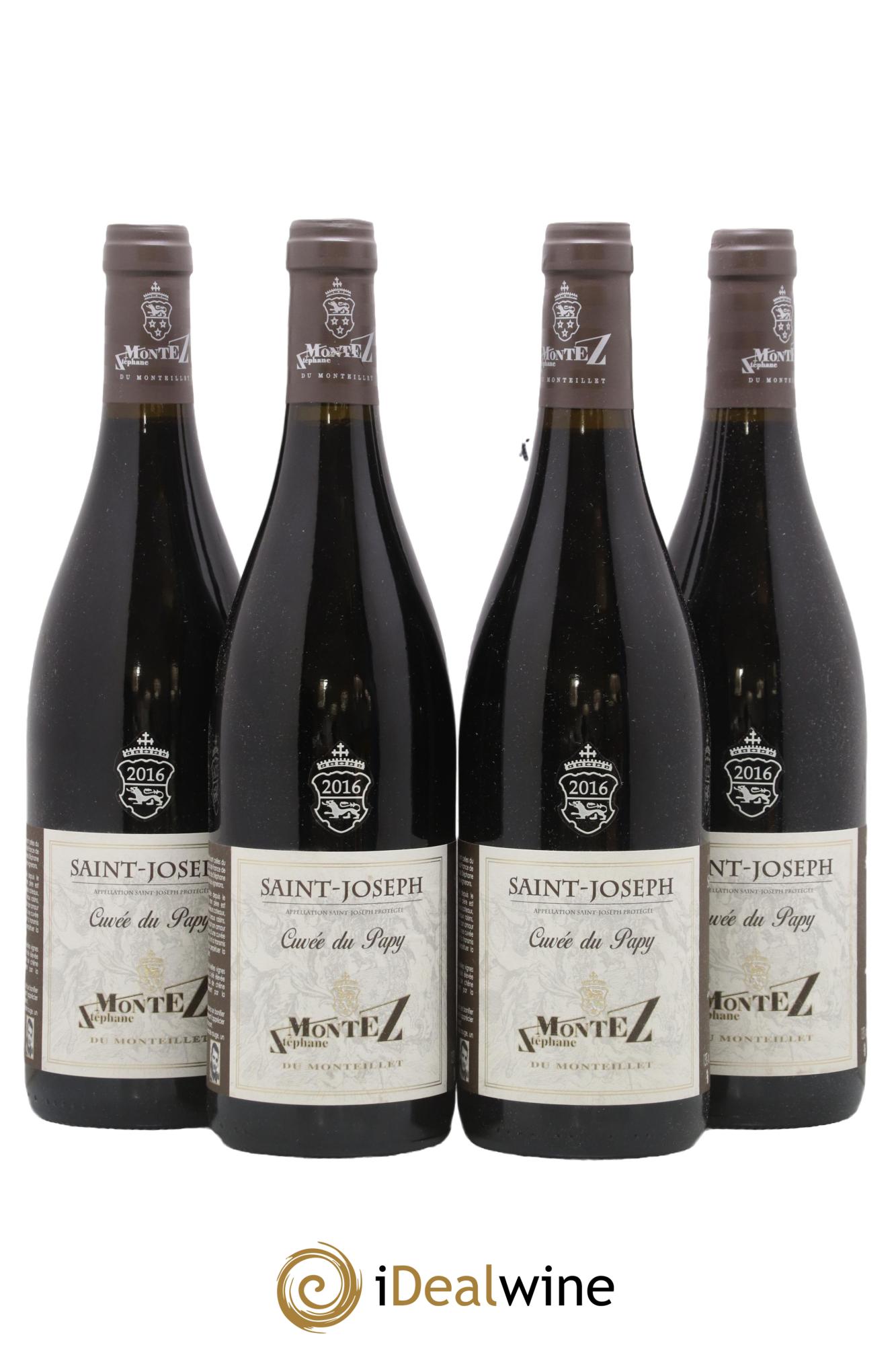 Saint-Joseph Cuvée du Papy Monteillet (Domaine du) - Stéphane Montez 2016 - Lot de 4 bouteilles - 0