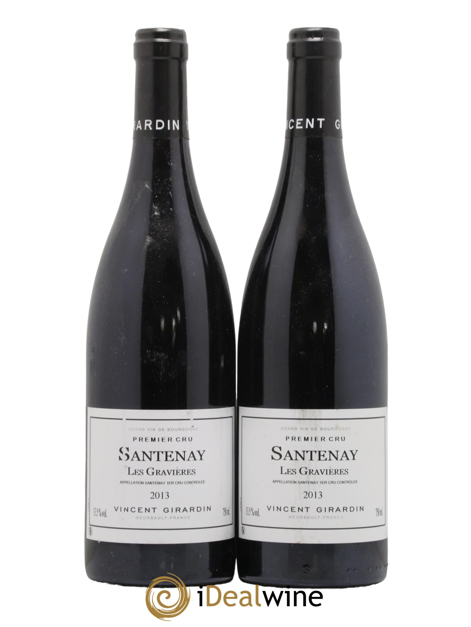 Santenay 1er Cru Les Gravières Vincent Girardin (Domaine) 2013 - Lot de 2 bouteilles - 0