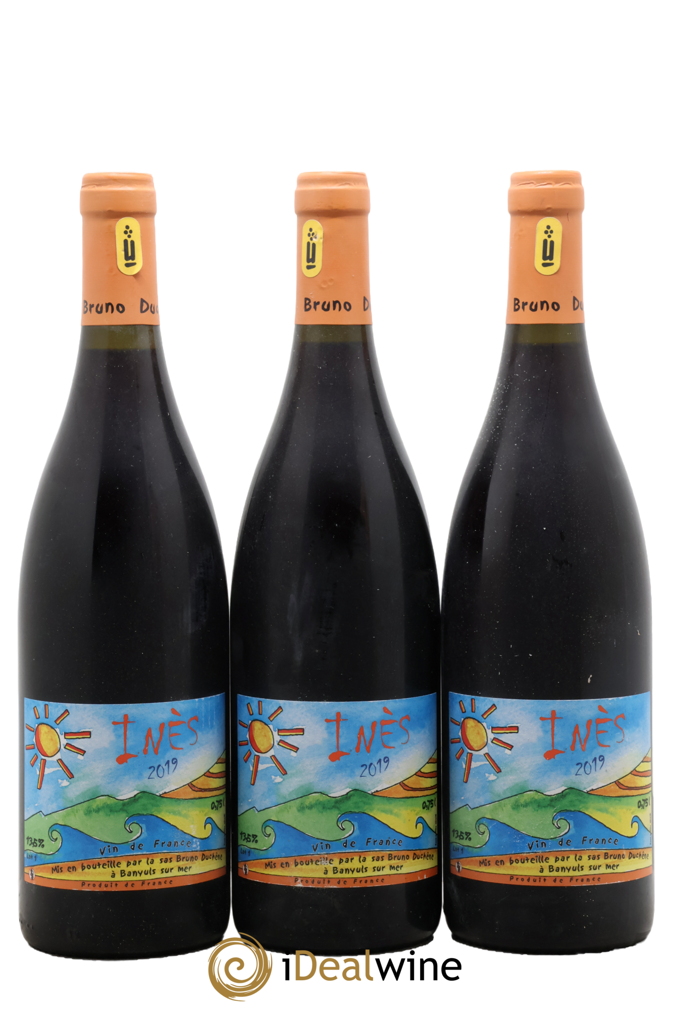 Vin de France Inès Bruno Duchêne 2019 - Lot de 3 bouteilles - 0
