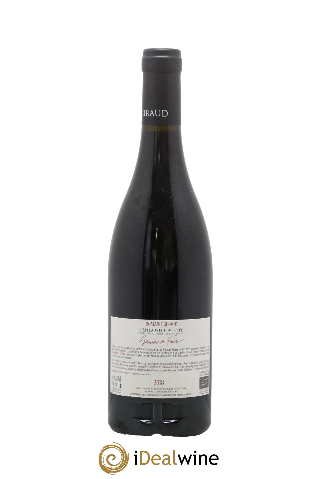 Châteauneuf-du-Pape Les Grenaches De Pierre Giraud (Domaine) 2018 - Lot of 1 bottle - 1