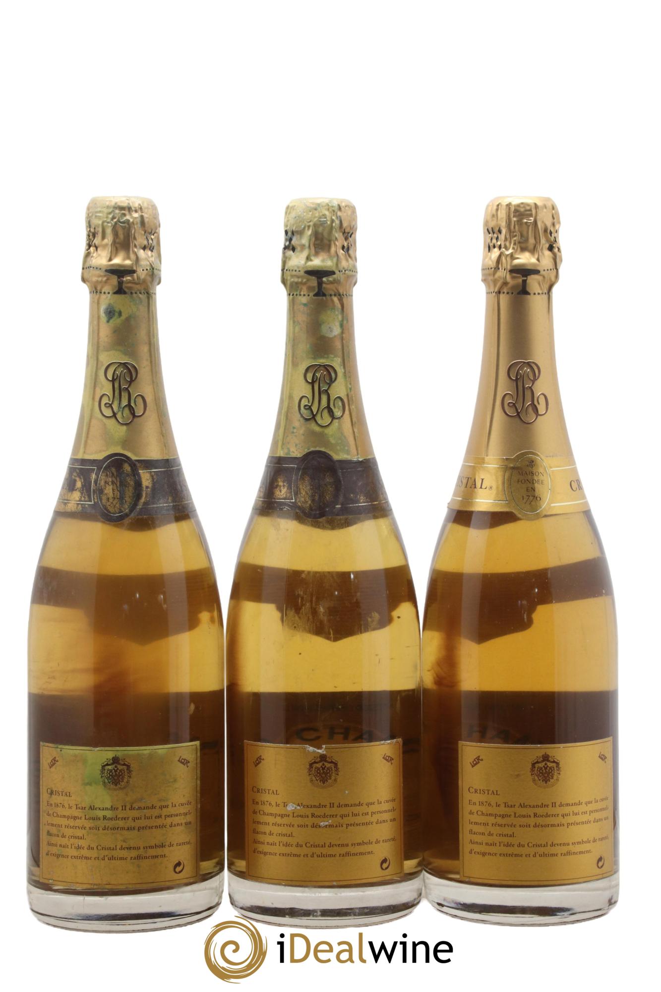 Cristal Louis Roederer 1995 - Lotto di 3 bottiglie - 1