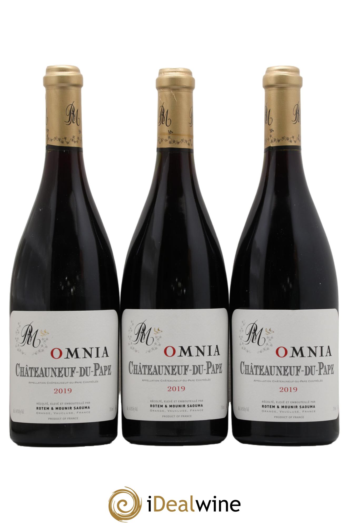 Châteauneuf-du-Pape Omnia Rotem et Mounir Saouma 2019 - Lot de 3 bouteilles - 0