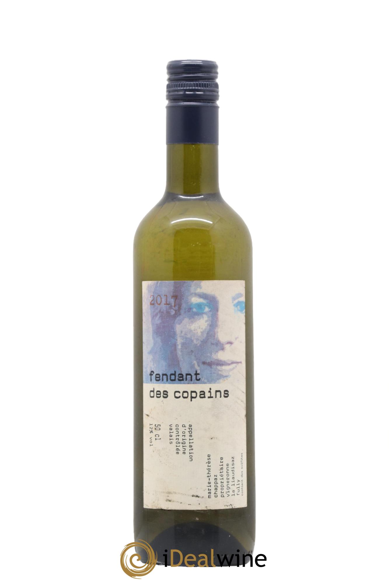 Valais Fendant Des Copains Chappaz 2017 - Lot de 1 format 50cl - 0