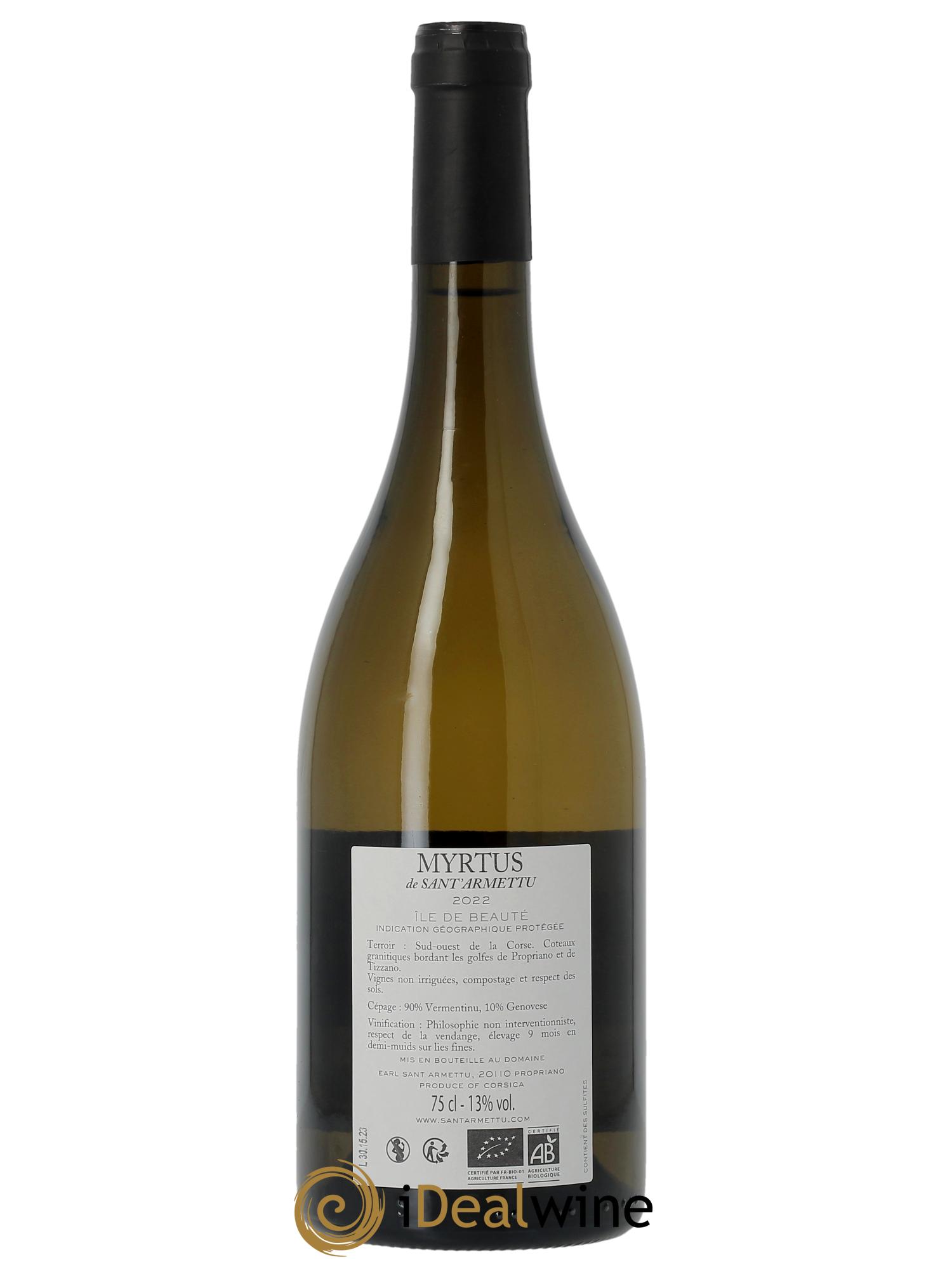 IGP Ile de Beauté Myrtus Sant Armettu (Domaine) 2022 - Posten von 1 Flasche - 1
