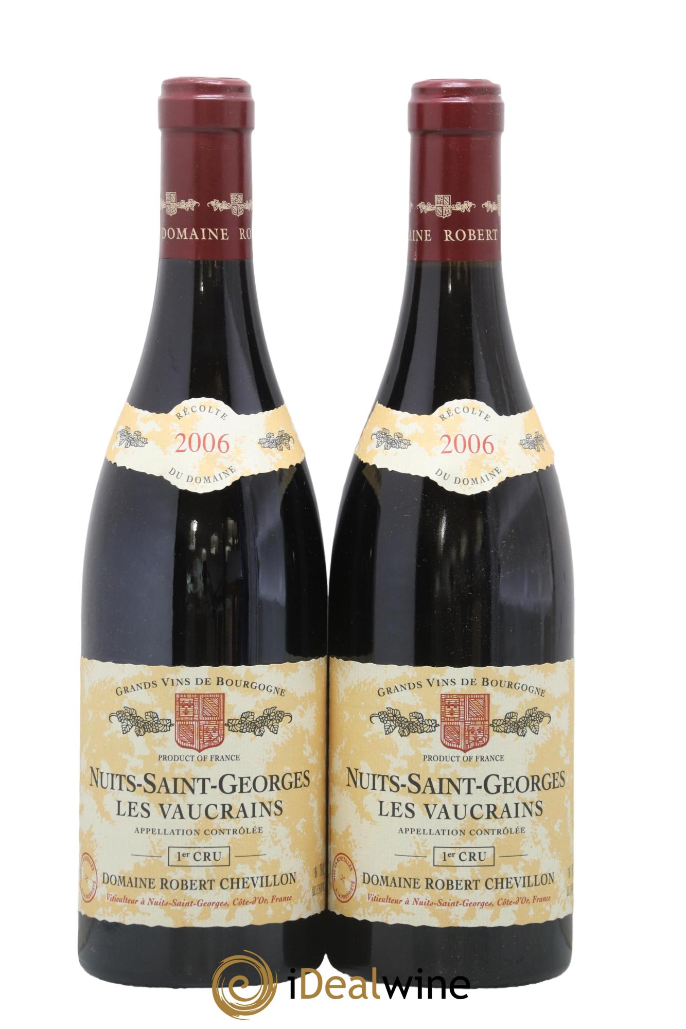 Nuits-Saint-Georges 1er Cru Les Vaucrains Robert Chevillon 2006 - Lot of 2 bottles - 0