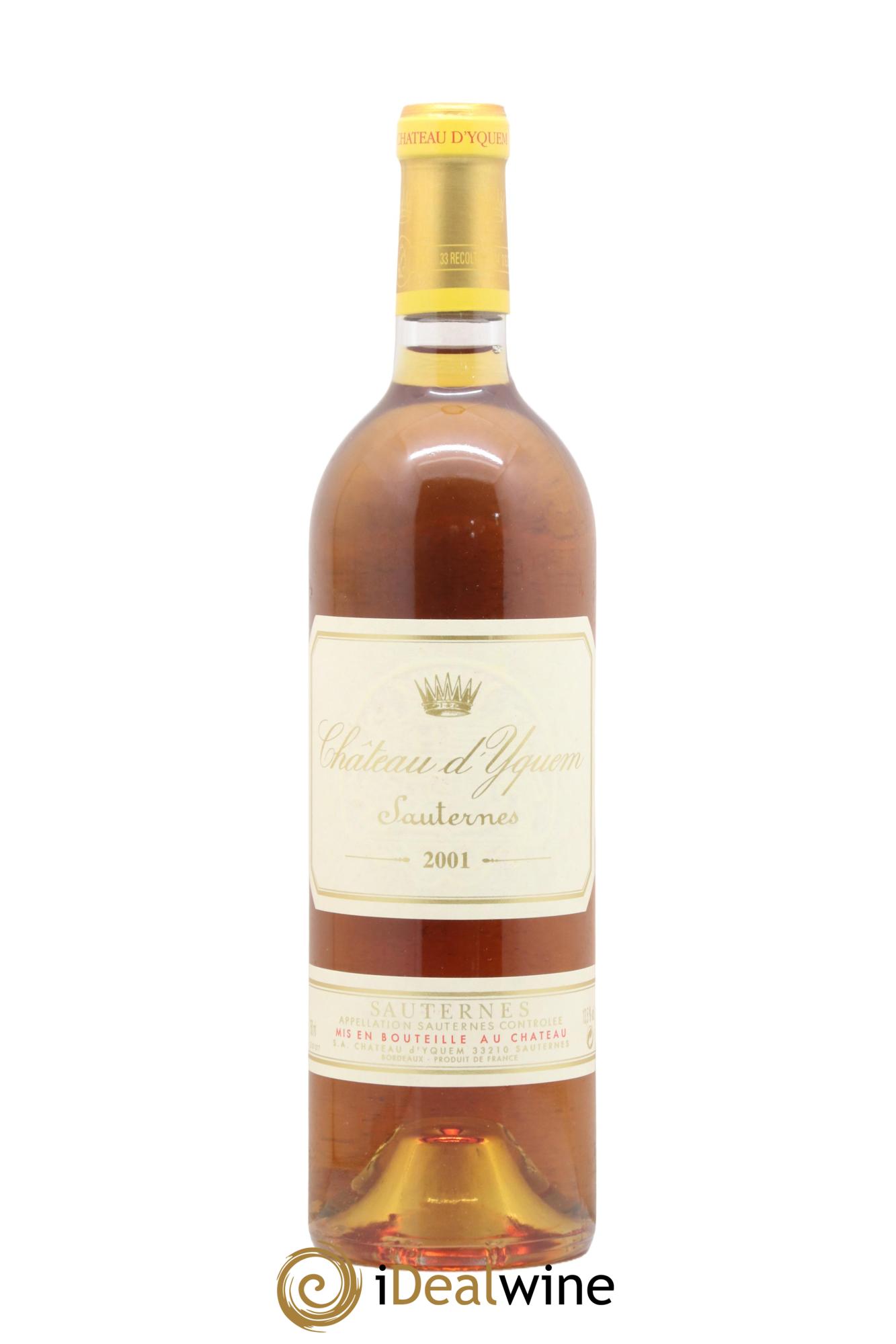 Château d' Yquem 1er Cru Classé Supérieur 2001 - Lot de 1 bouteille - 0