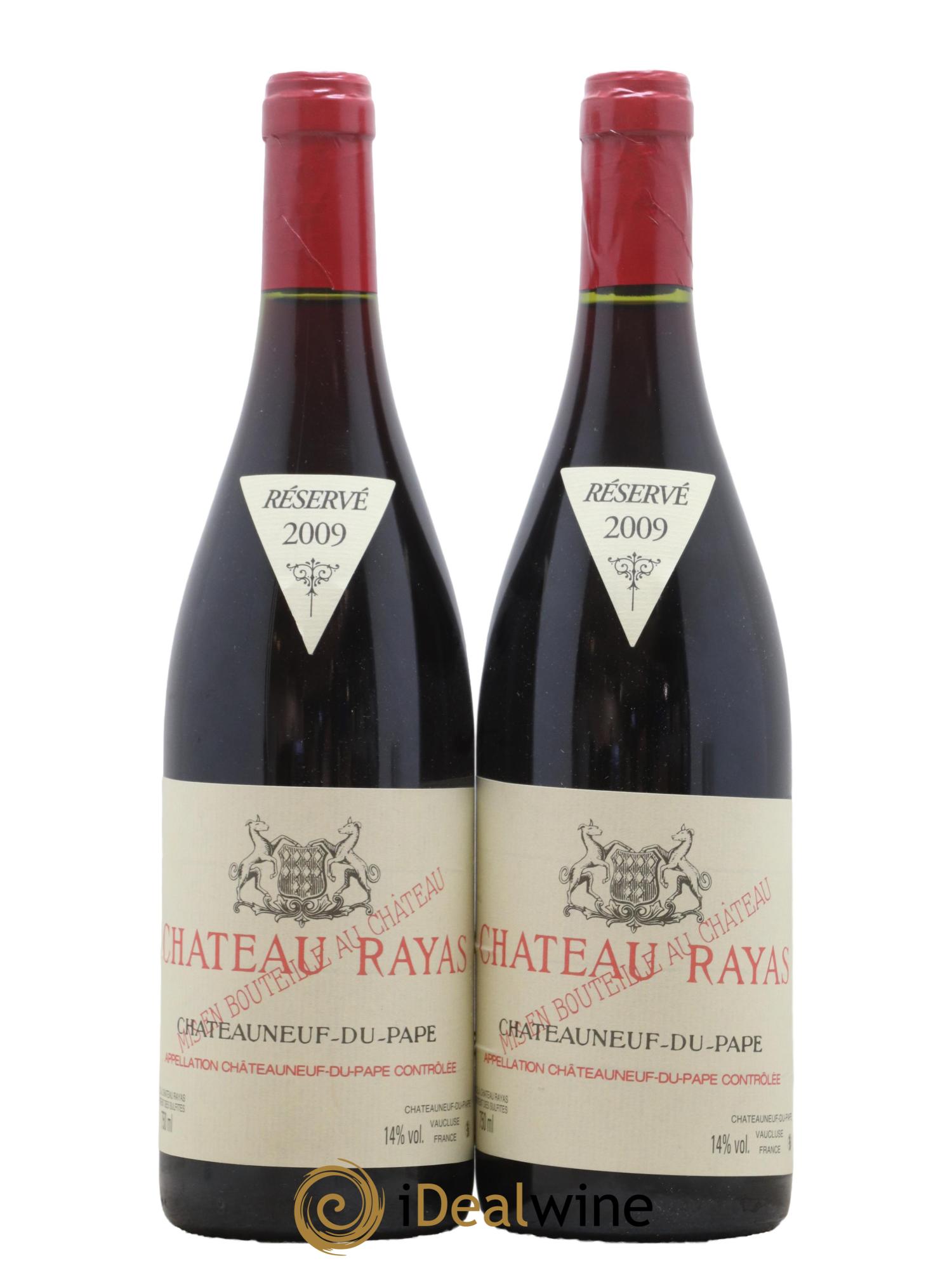 Châteauneuf-du-Pape Château Rayas Emmanuel Reynaud 2009 - Lot de 2 bouteilles - 0