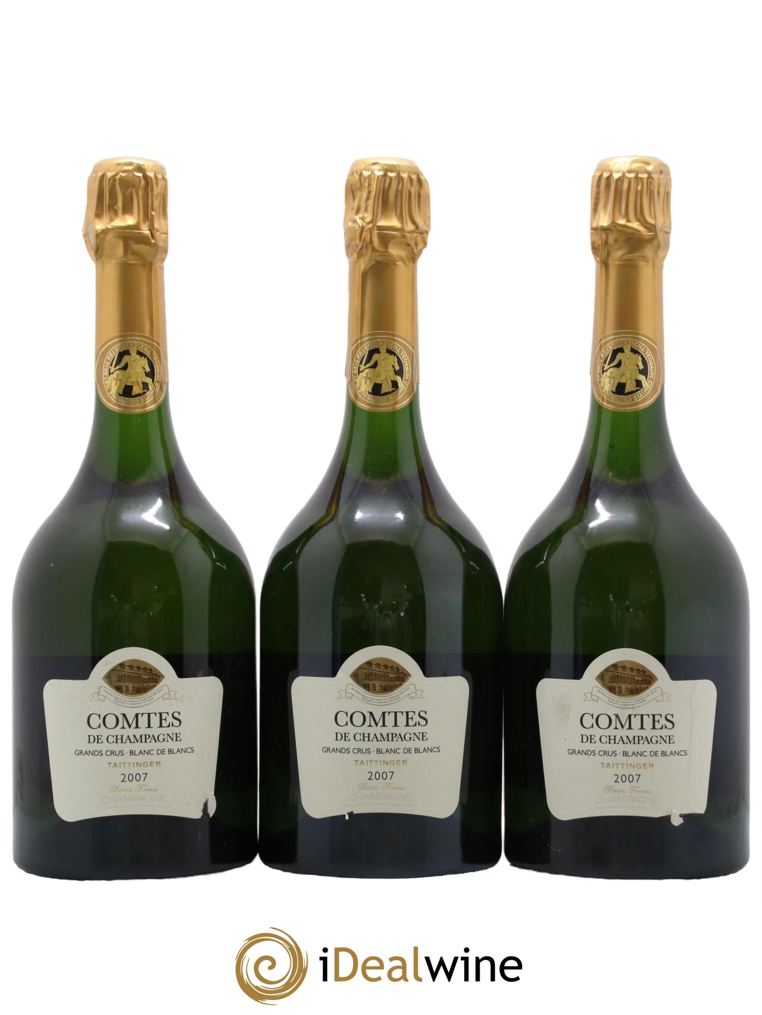 Comtes de Champagne Taittinger 2007 - Posten von 3 Flaschen - 0