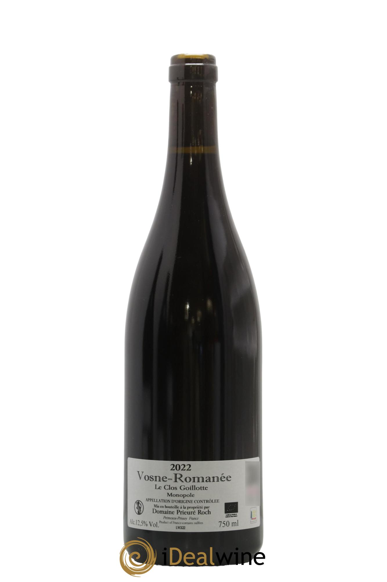 Vosne-Romanée Le Clos Goillotte Prieuré Roch 2022 - Lotto di 1 bottiglia - 1