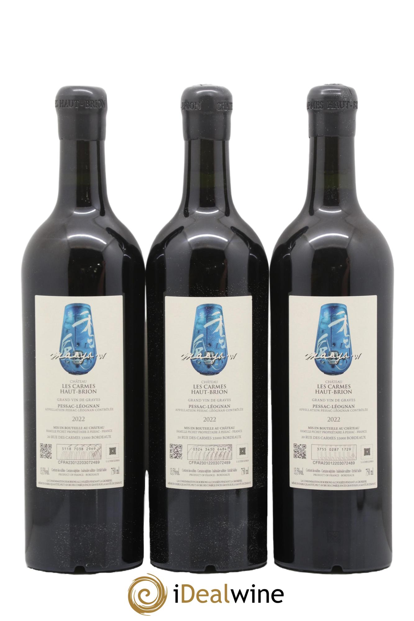 Château Les Carmes Haut-Brion 2022 - Lot de 3 bouteilles - 1