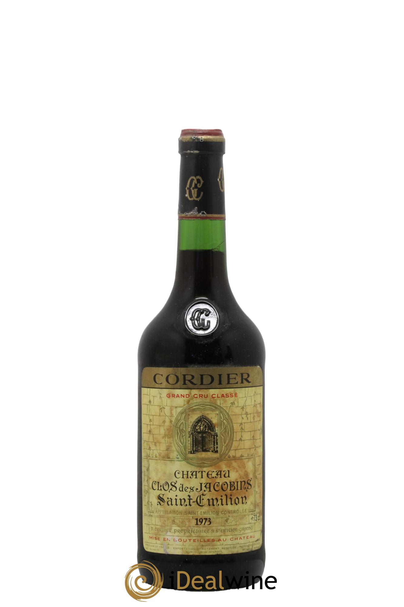 Château Clos des Jacobins Grand Cru Classé 1973 - Lot de 1 bouteille - 0