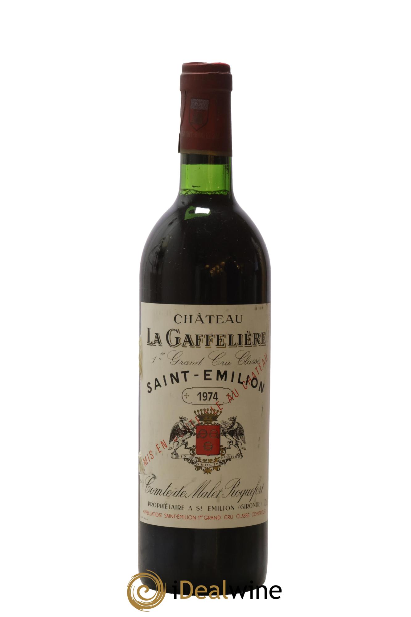 Château la Gaffelière 1er Grand Cru Classé B 1974 - Lot of 1 bottle - 0