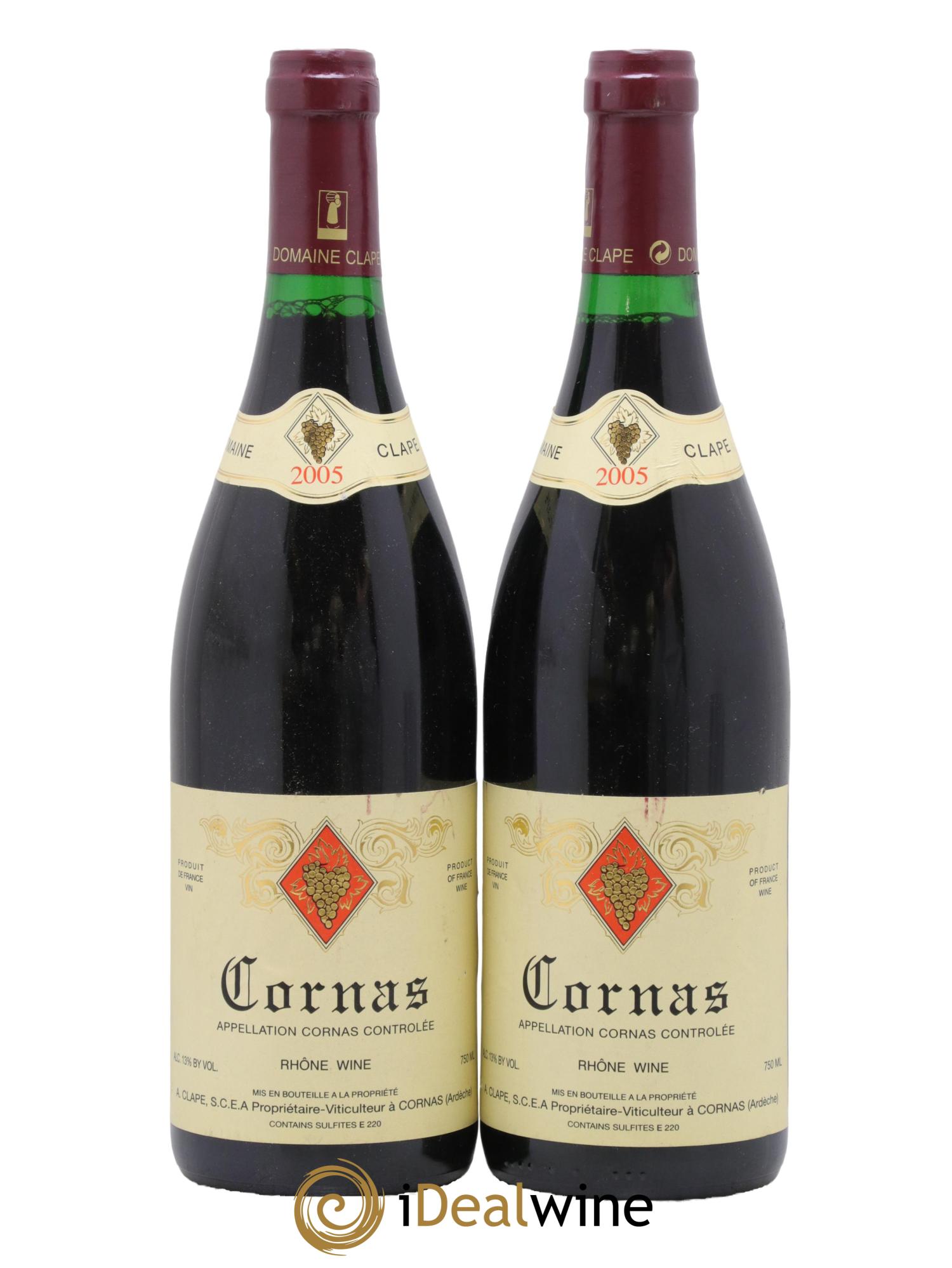 Cornas Auguste Clape 2005 - Lotto di 2 bottiglie - 0