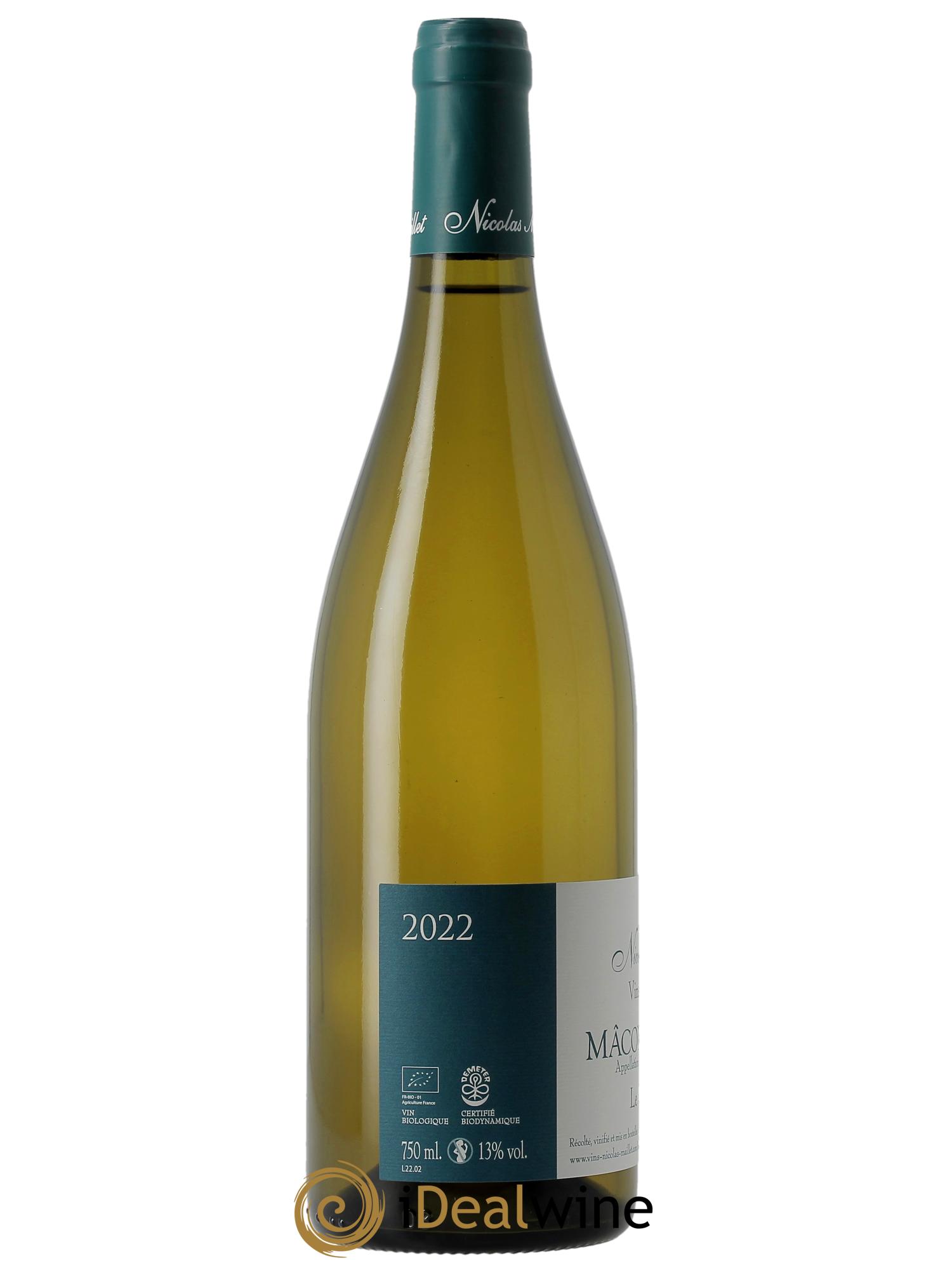 Mâcon-Verzé Le Chemin Blanc Nicolas Maillet 2022 - Lot of 1 bottle - 1