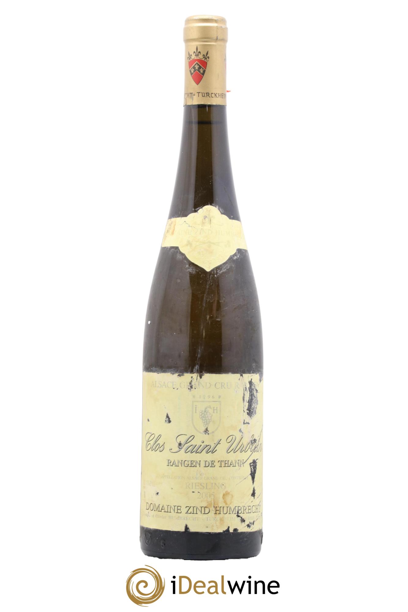 Alsace Riesling Grand Cru Rangen de Thann Clos Saint Urbain Zind-Humbrecht (Domaine) 2005 - Posten von 1 Flasche - 0