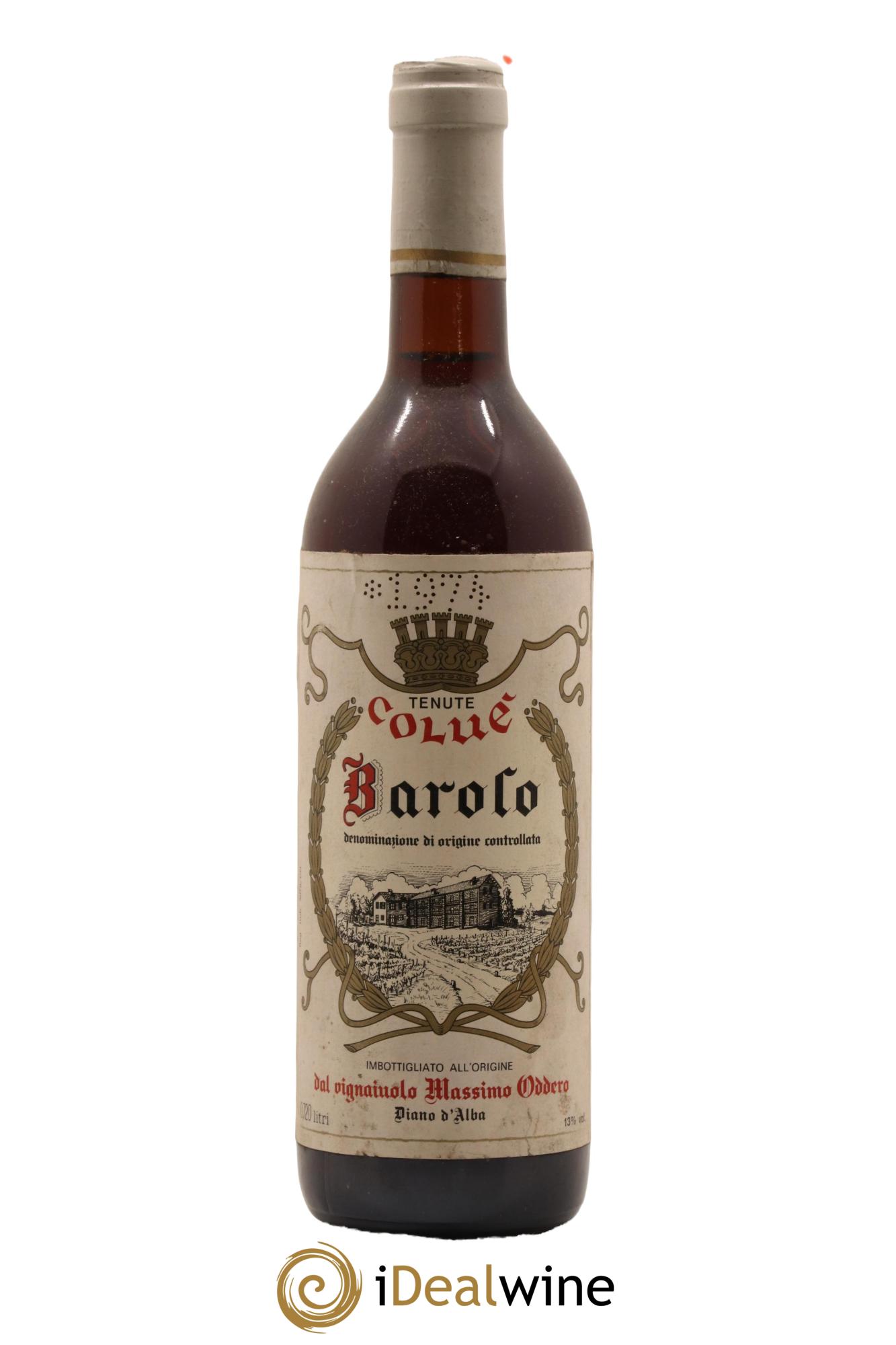 Barolo Tenute Colue 1974 - Lot de 1 bouteille - 0