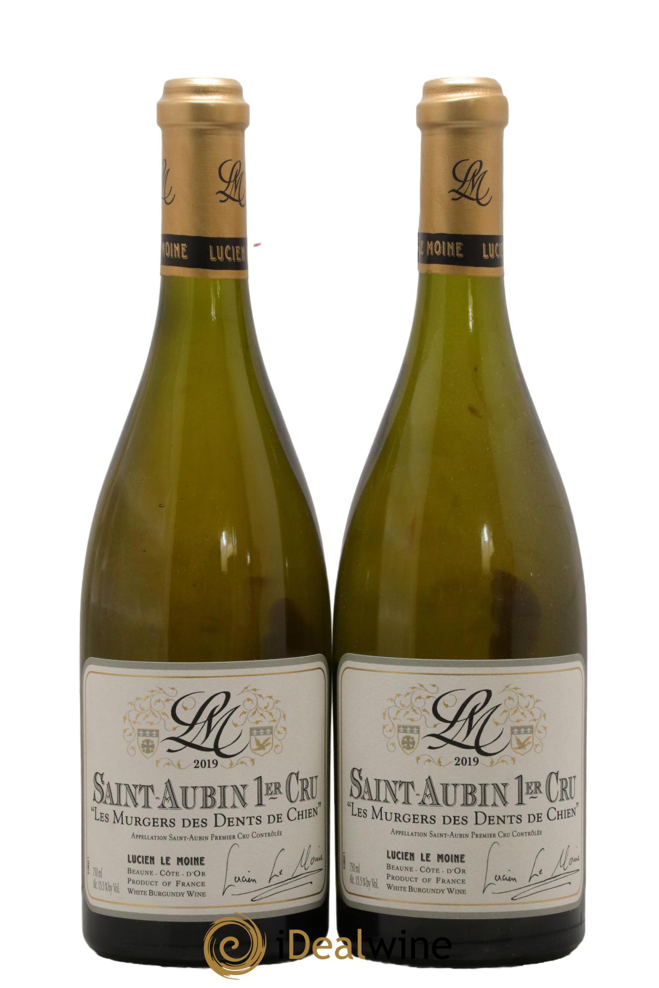 Saint-Aubin 1er Cru Les Murgers Des Dents De Chien Lucien Le Moine 2019 - Lotto di 2 bottiglie - 0