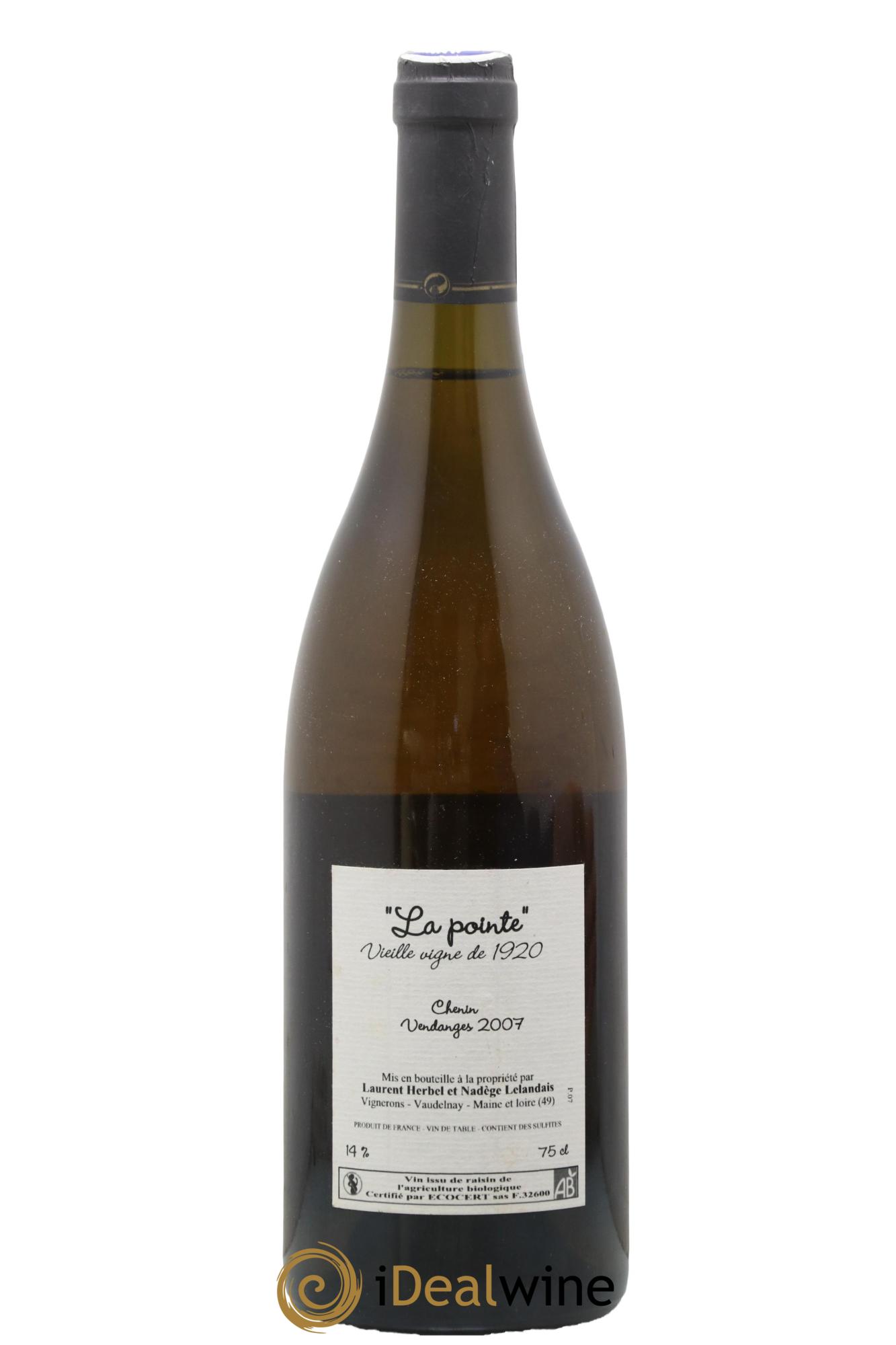 Vin de France La Pointe Vieilles Vignes Domaine Herbel 2007 - Lot de 1 bouteille - 1