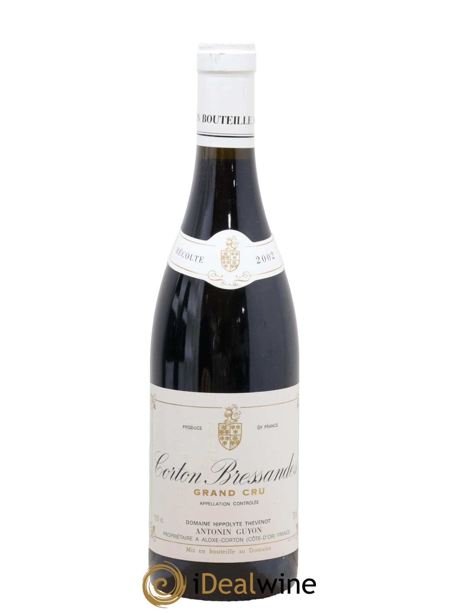 Corton Grand Cru Bressandes Antonin Guyon 2002 - Lot de 1 bouteille - 0