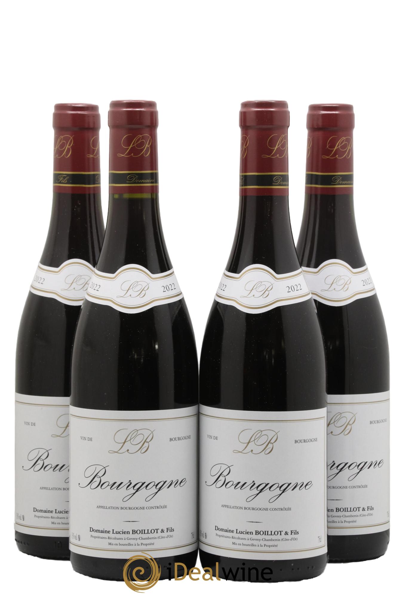 Bourgogne Louis Boillot et Fils 2022 - Lot de 4 bouteilles - 0