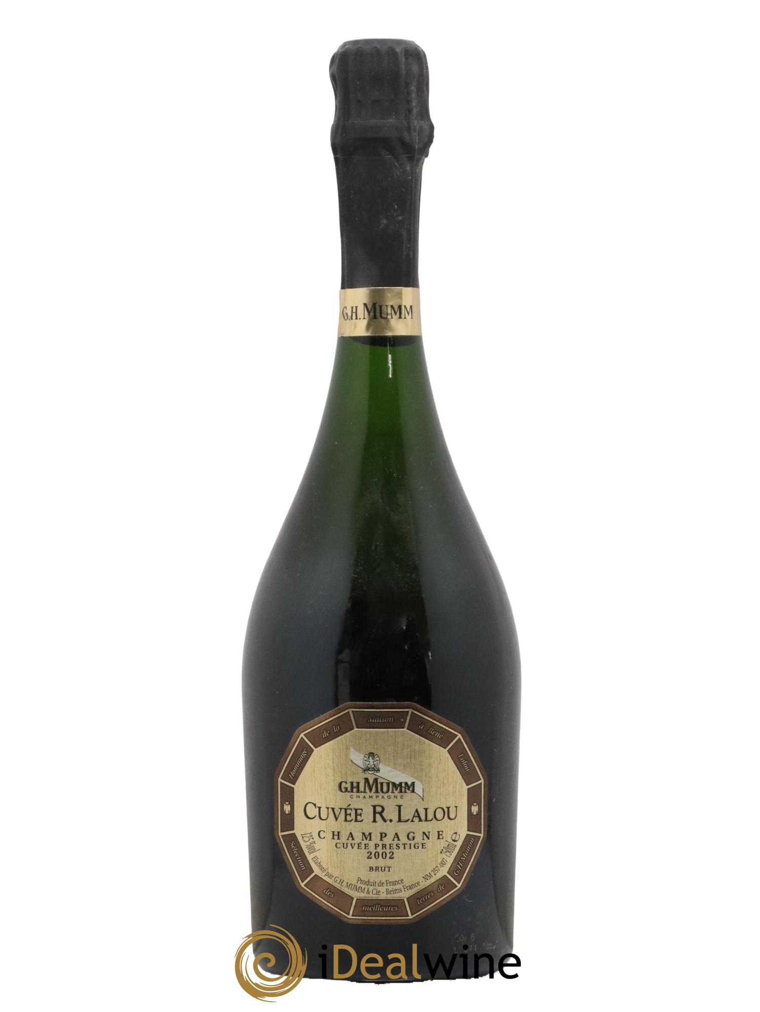 René Lalou Mumm Cuvée Prestige 2002 - Lot de 1 bouteille - 1