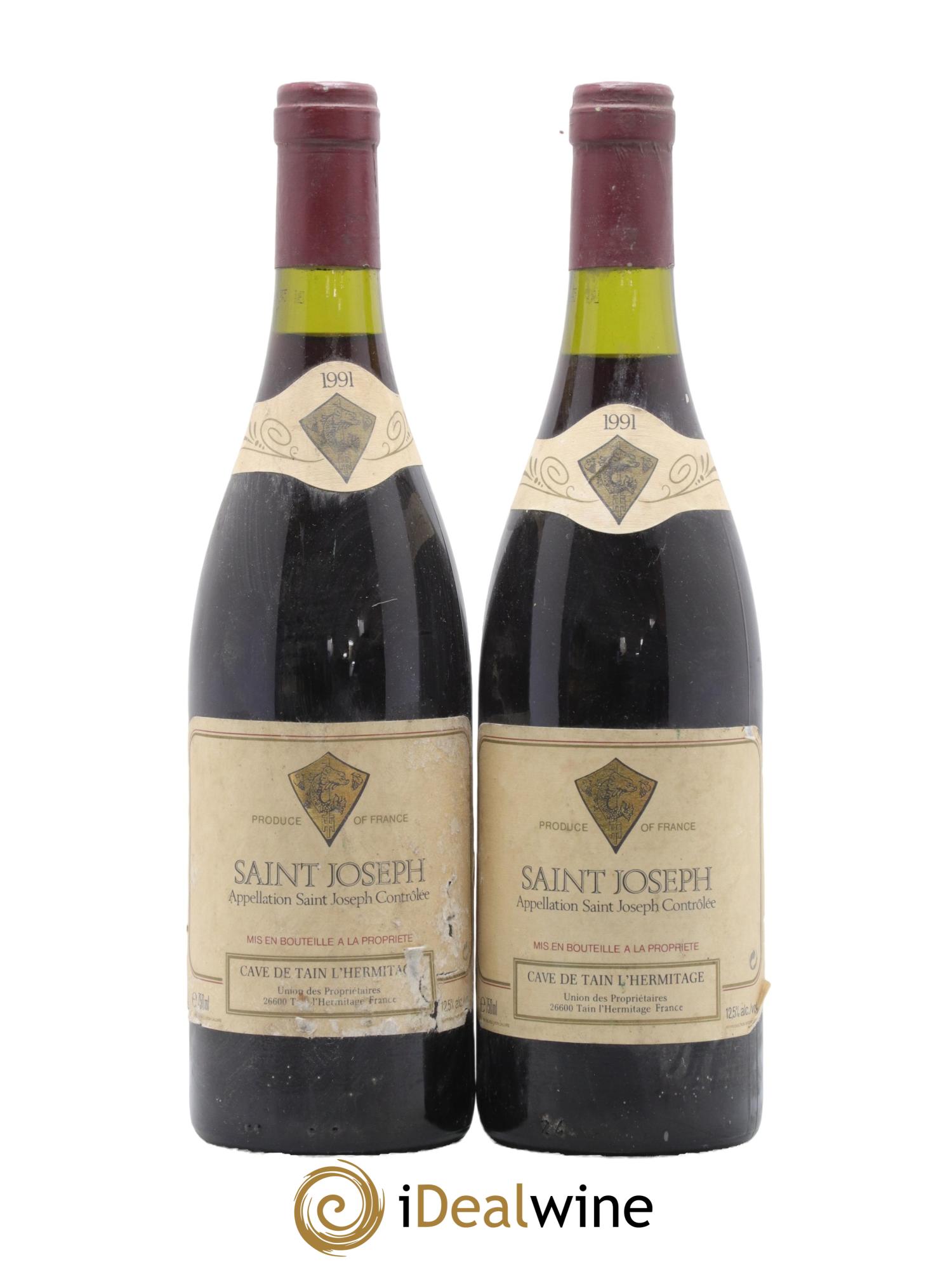 Saint-Joseph Cave de Tain l'Hermitage 1991 - Lot de 2 bouteilles - 0