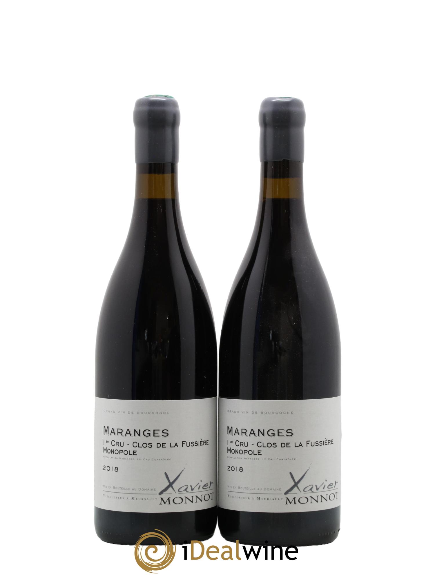 Maranges 1er Cru Clos de la Fussiere Domaine Xavier Monnot 2018 - Lot de 2 bouteilles - 0