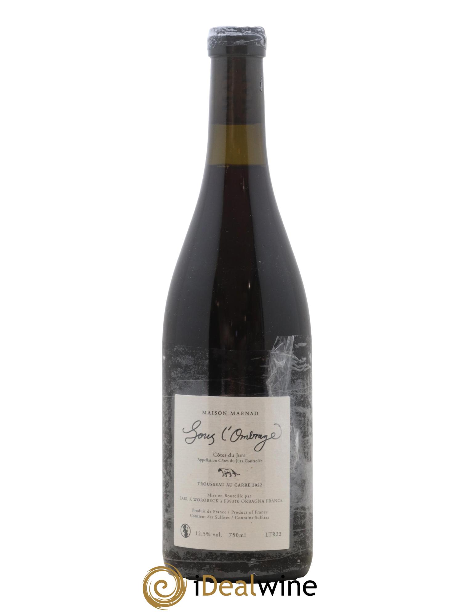 Vin de France Sous l Ombrage Maison Maenad 2022 - Lot de 1 bouteille - 1
