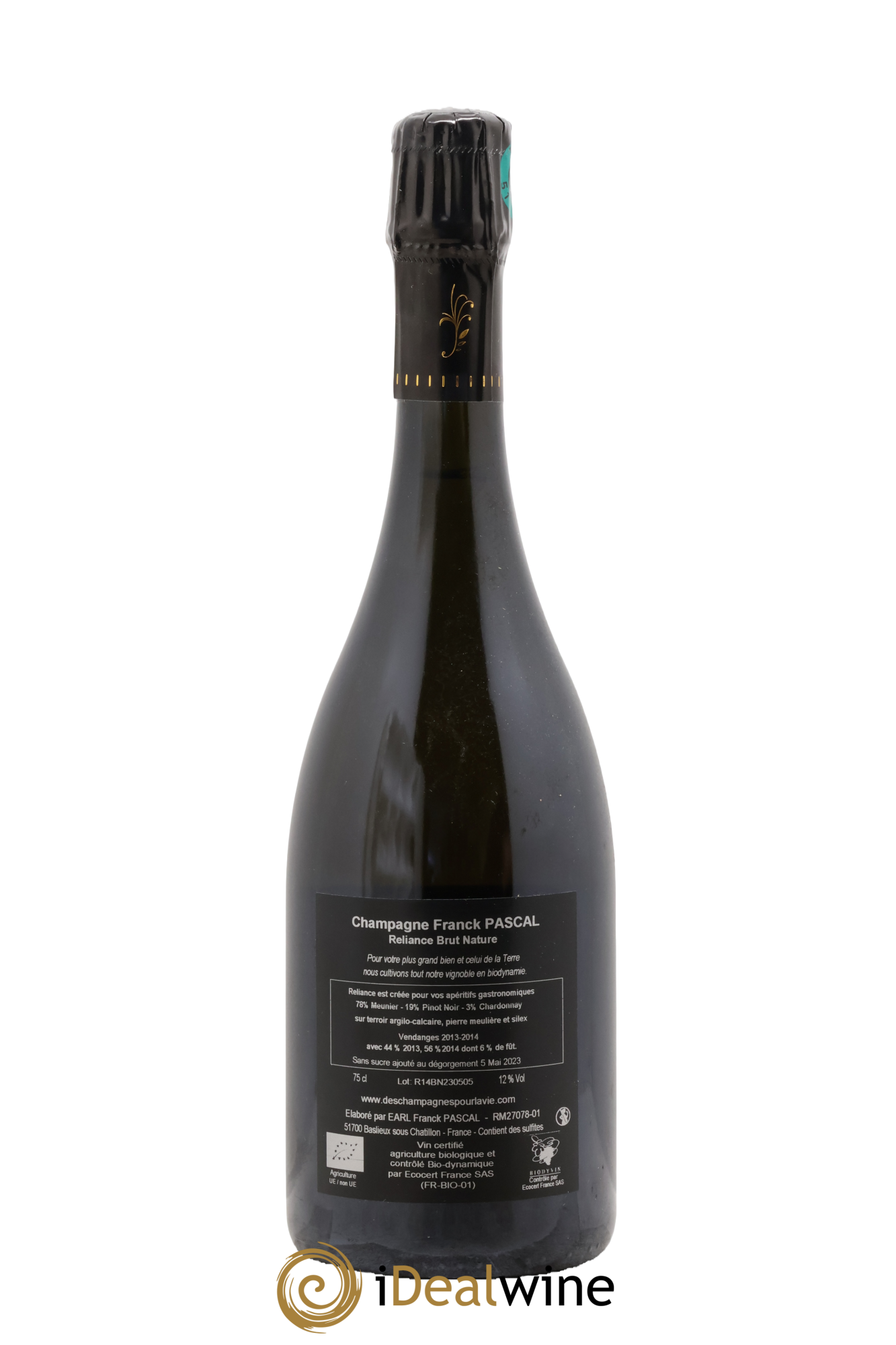 Reliance Brut Franck Pascal - Lotto di 1 bottiglia - 1