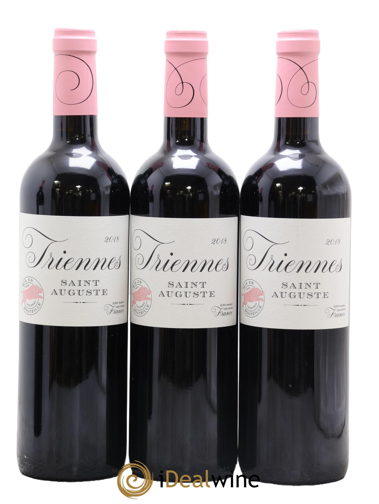 Var St Auguste Triennes (Domaine) 2018 - Lot de 3 bouteilles - 0