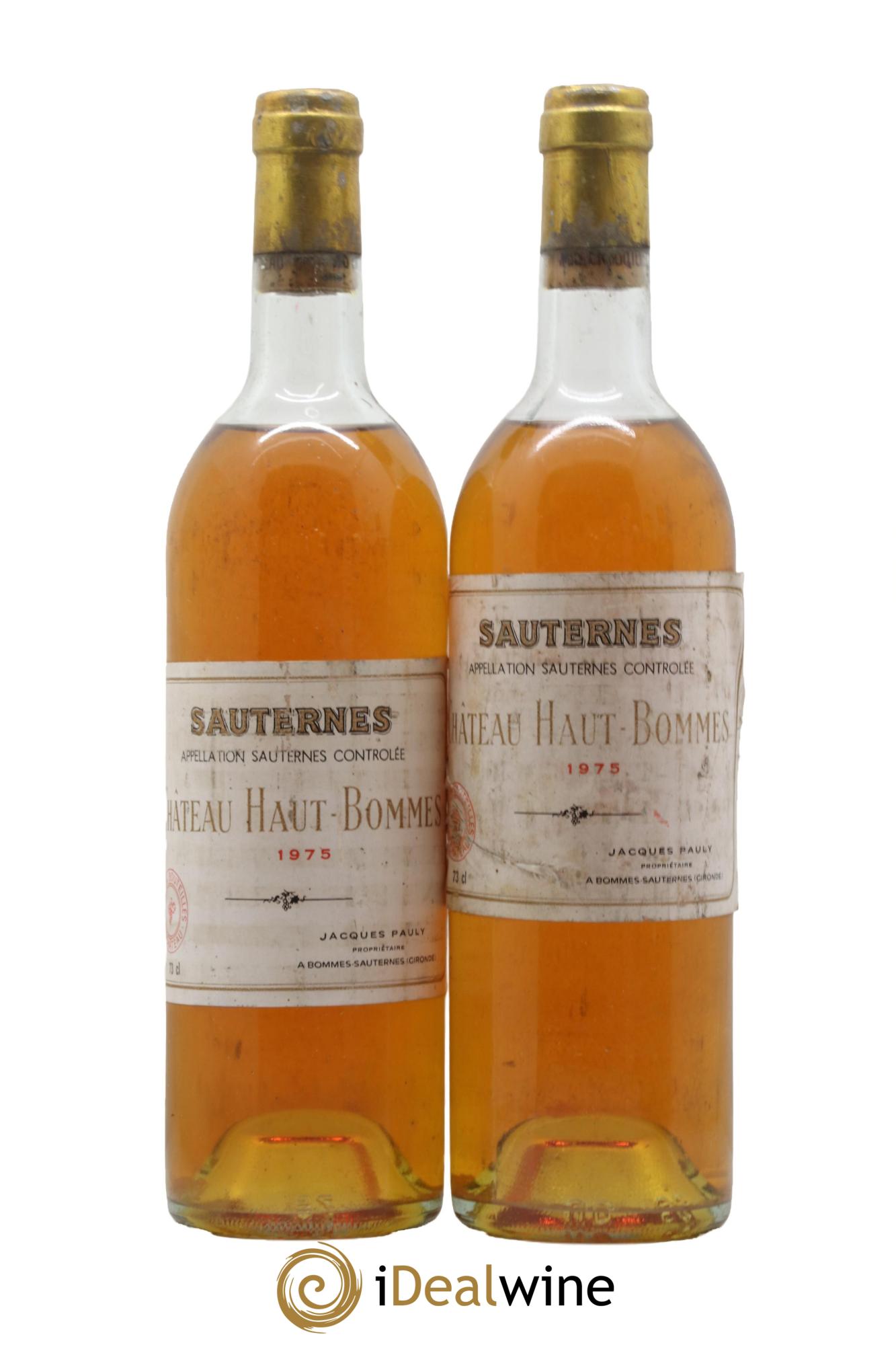 Sauternes Chateau Haut Bommes 1975 - Lotto di 2 bottiglie - 0