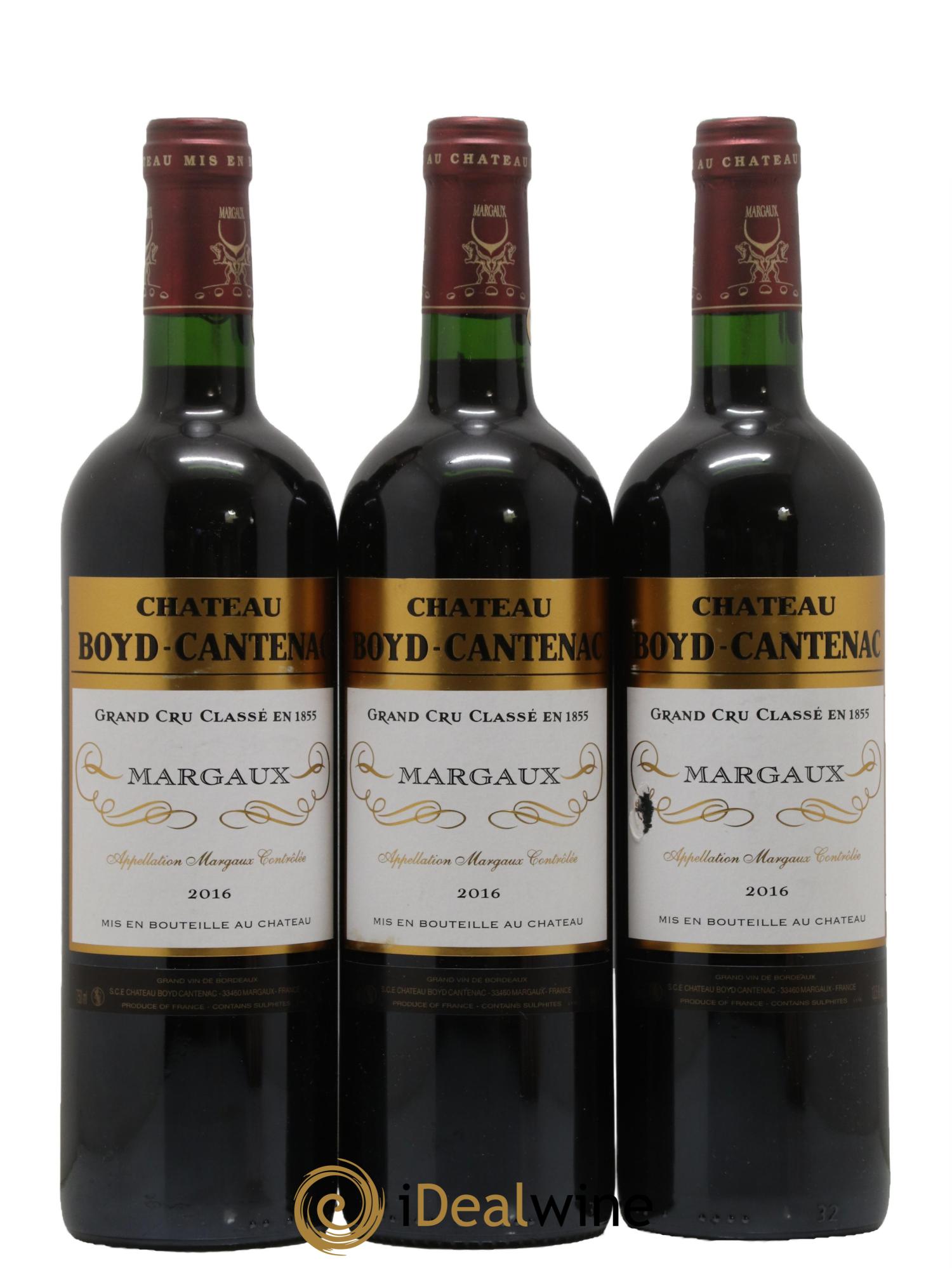 Château Boyd Cantenac 3ème Grand Cru Classé 2016 - Lot de 3 bouteilles - 0