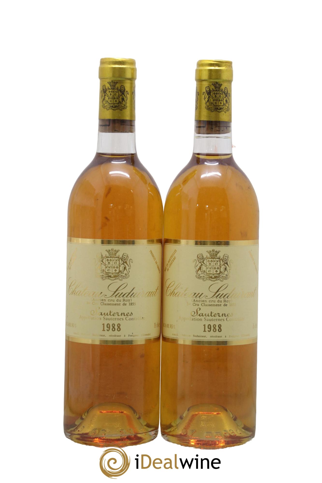 Château Suduiraut 1er Grand Cru Classé 1988 - Lot of 2 bottles - 0