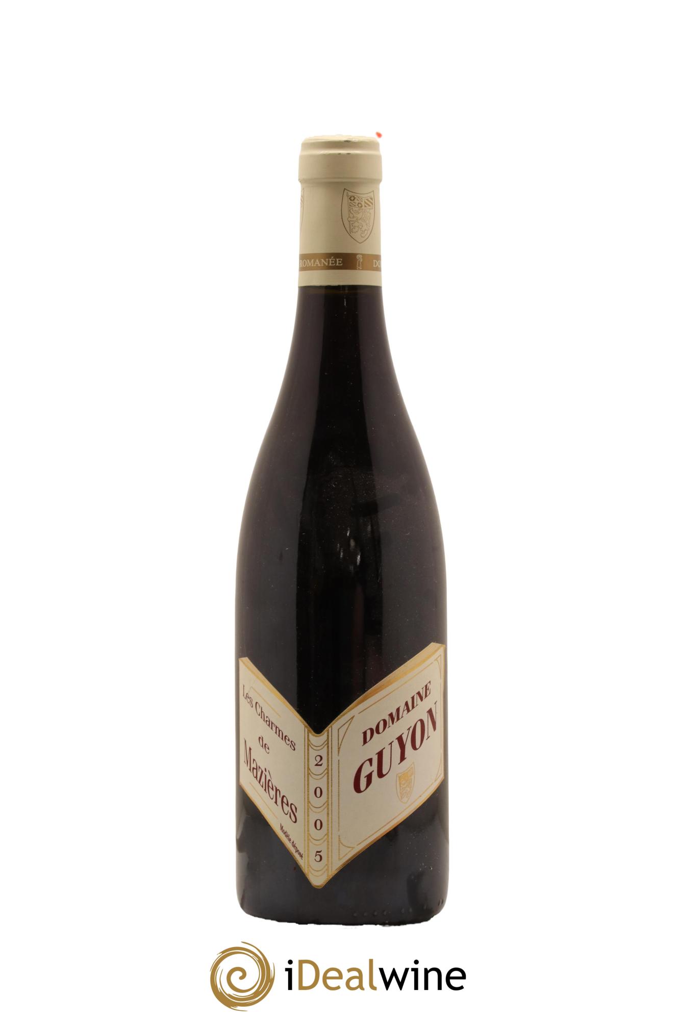 Vosne-Romanée Les Charmes de Mazières Guyon (Domaine) 2005 - Lot de 1 bouteille - 0