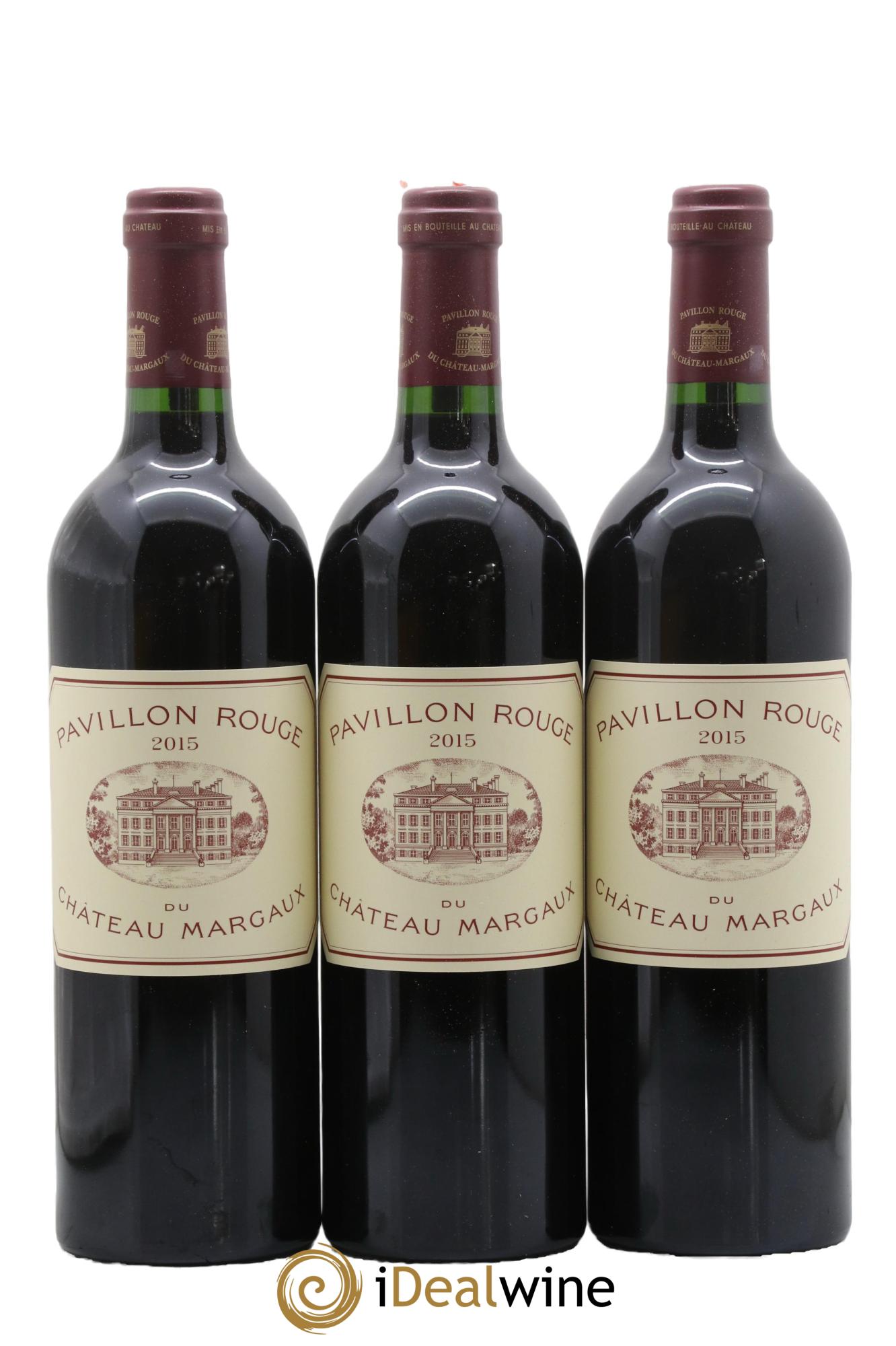 Pavillon Rouge du Château Margaux Second Vin 2015 - Lotto di 3 bottiglie - 0
