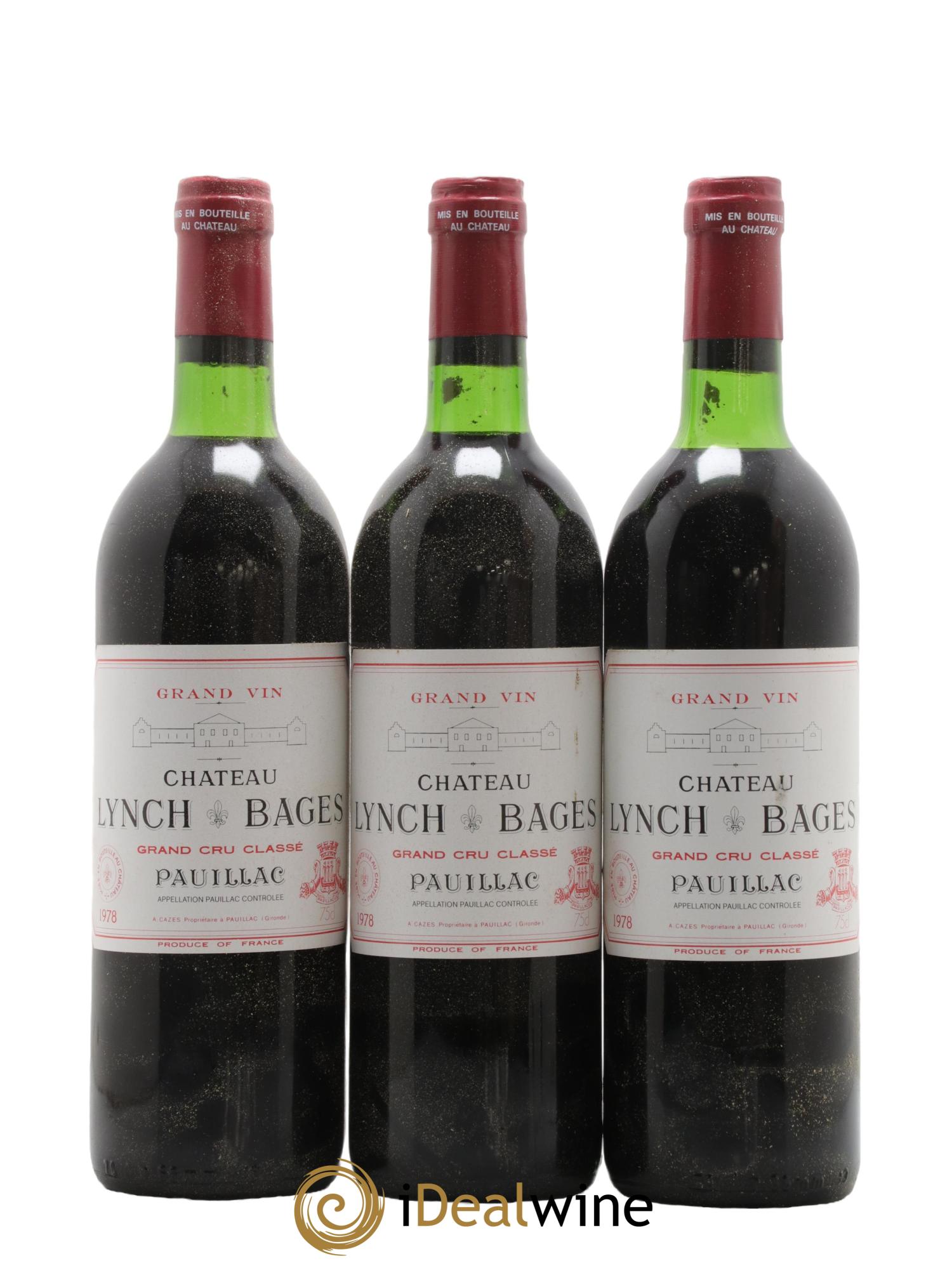 Château Lynch Bages 5ème Grand Cru Classé 1978 - Lot de 12 bouteilles - 4