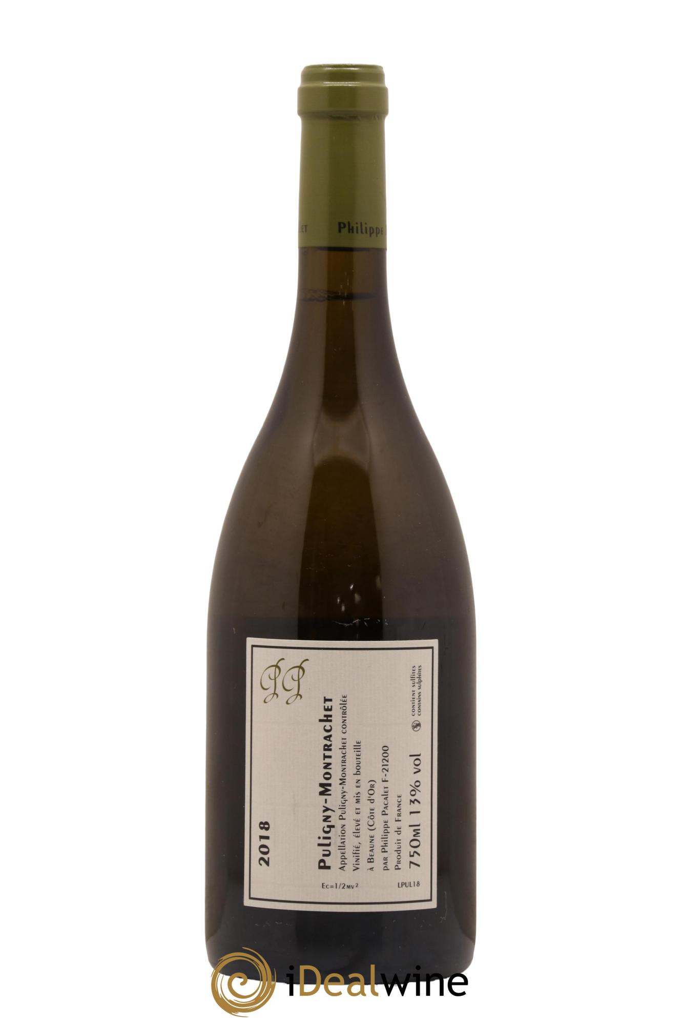Puligny-Montrachet Philippe Pacalet 2018 - Lot de 1 bouteille - 1