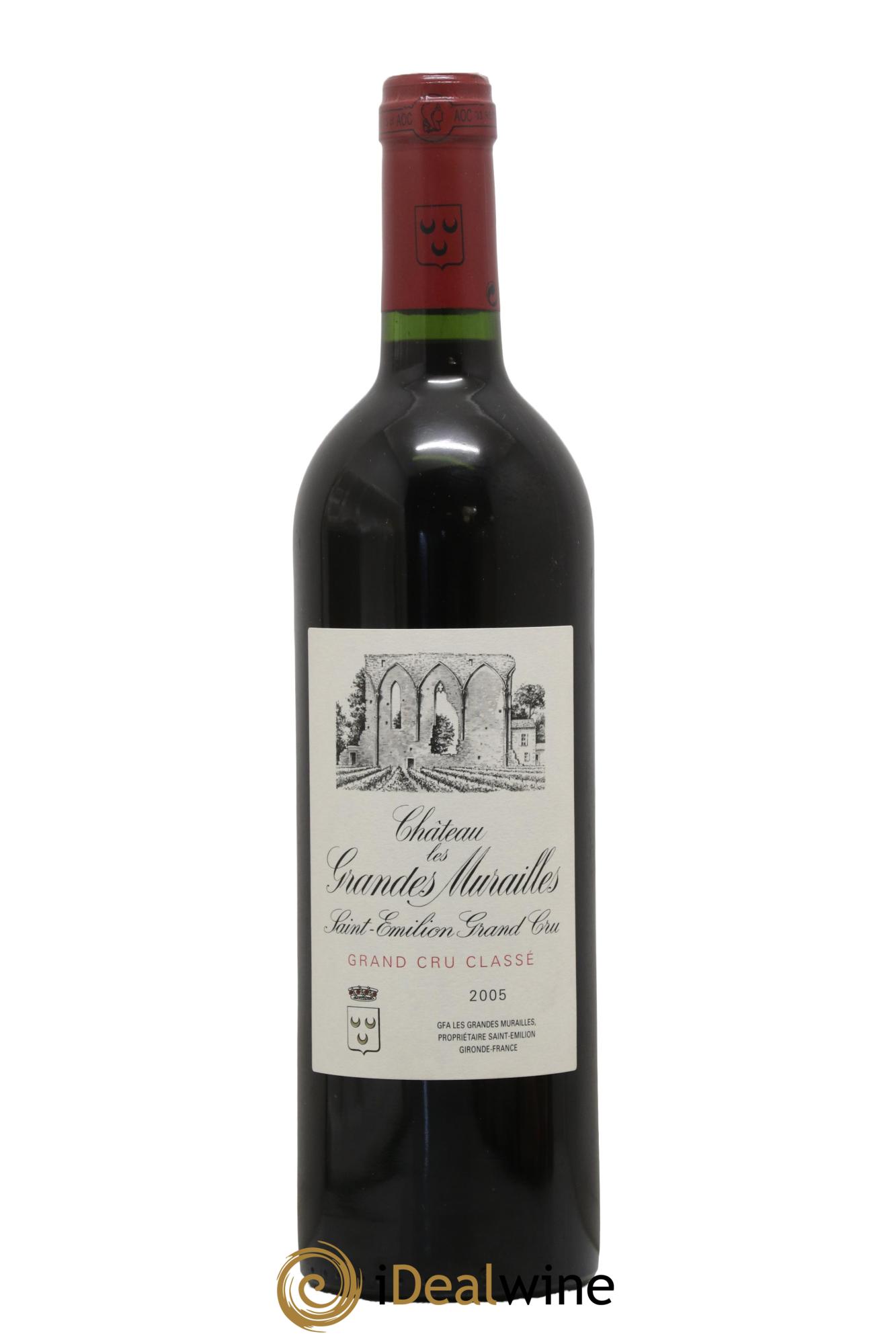 Château les Grandes Murailles Grand Cru Classé 2005 - Lot de 1 bouteille - 0