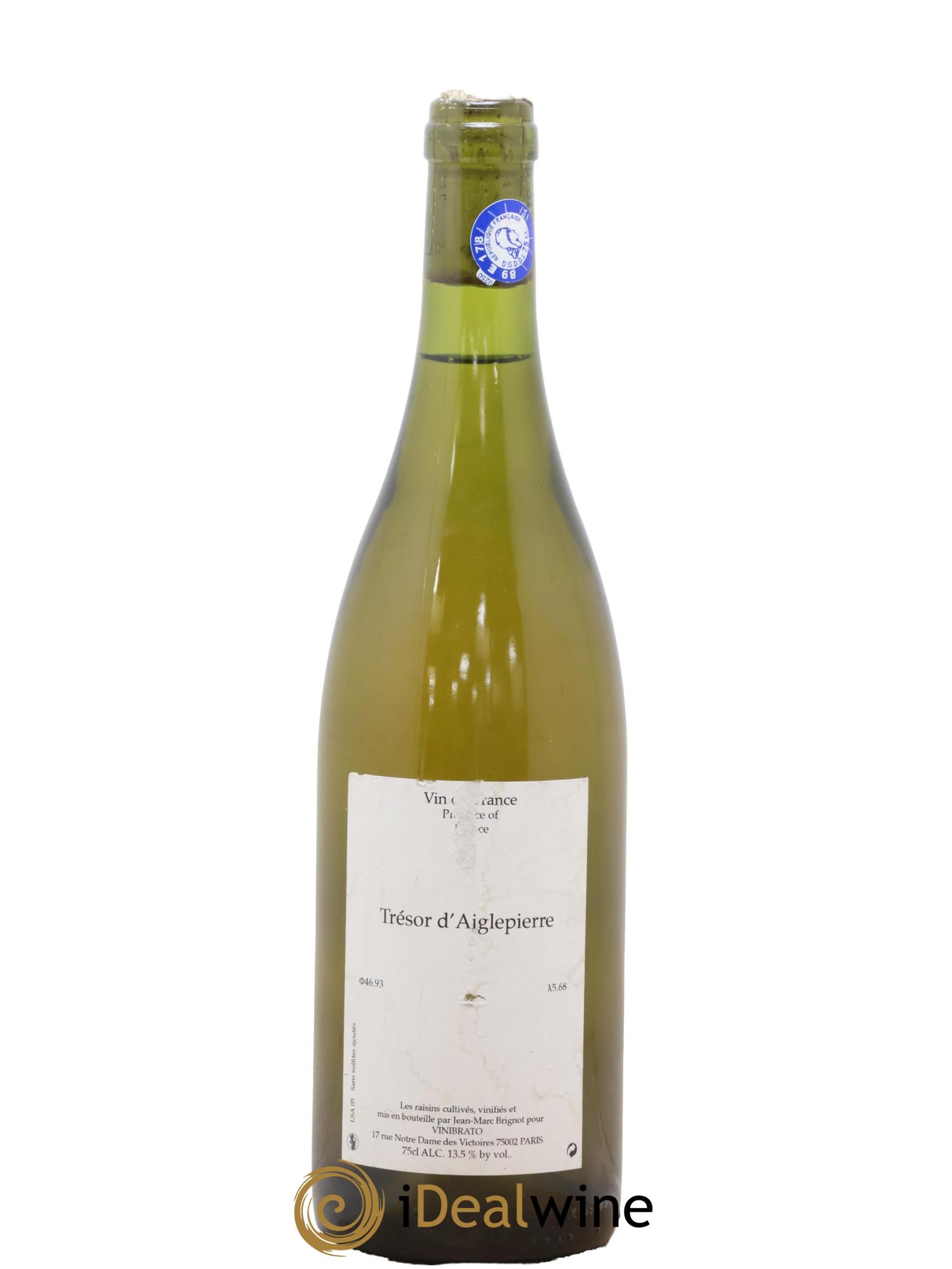 Vin de France Trésor d'Aiglepierre Jean-Marc Brignot 2005 - Lotto di 1 bottiglia - 0